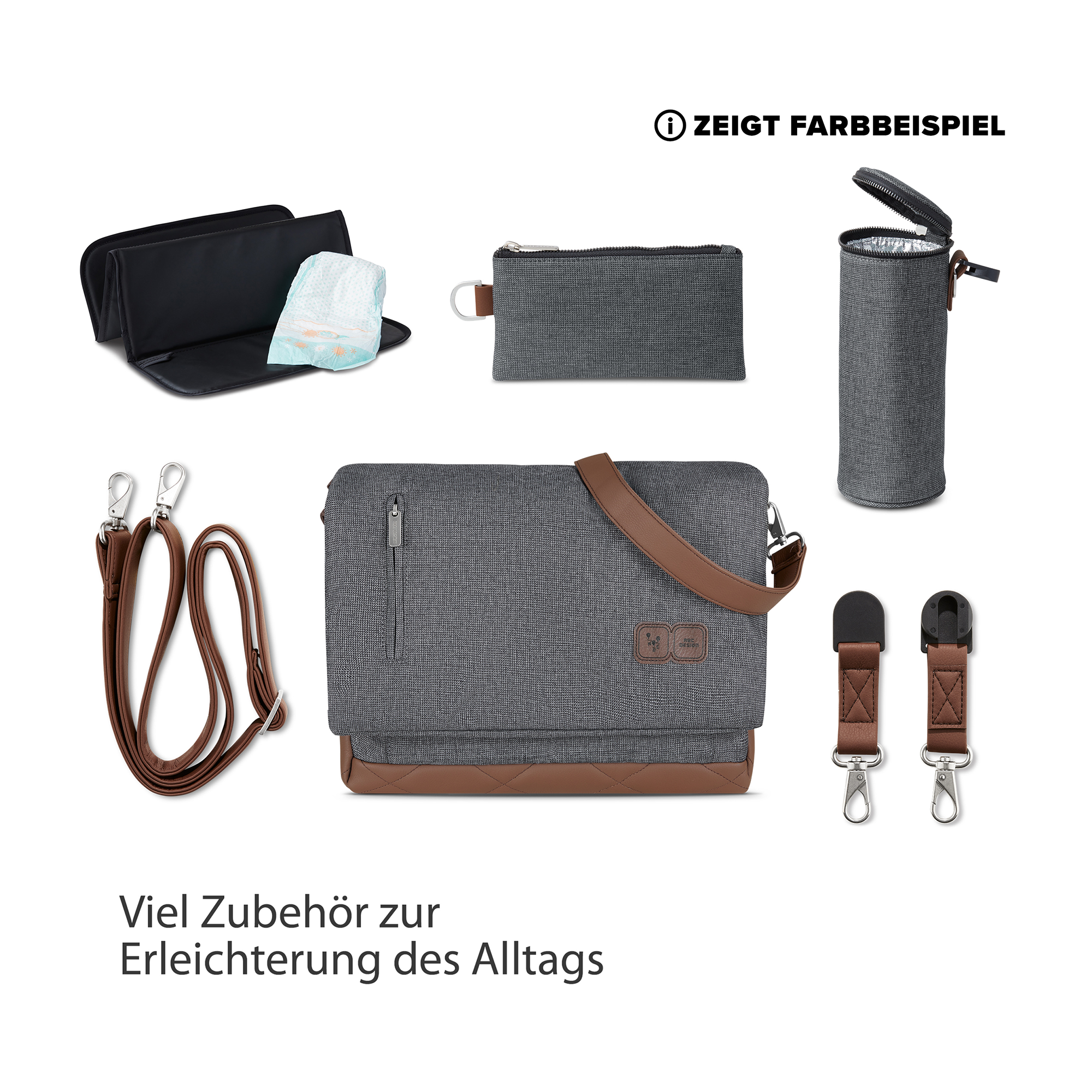 Wickeltasche Urban Asphalt - Jamouz