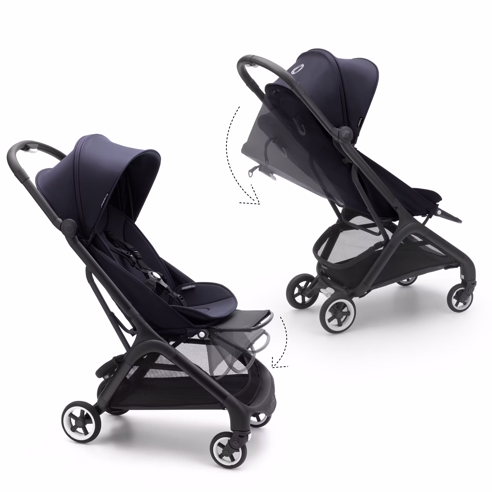 Butterfly Reise-Kinderwagen Stormy Blue - Jamouz