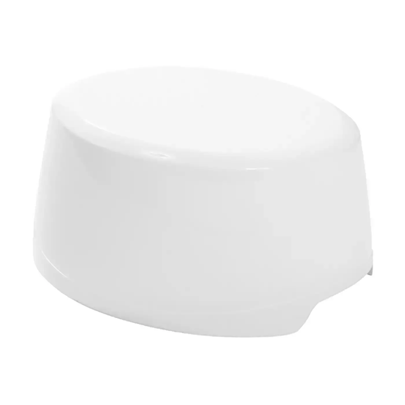 Schemel Uni Weiß Oval - Jamouz