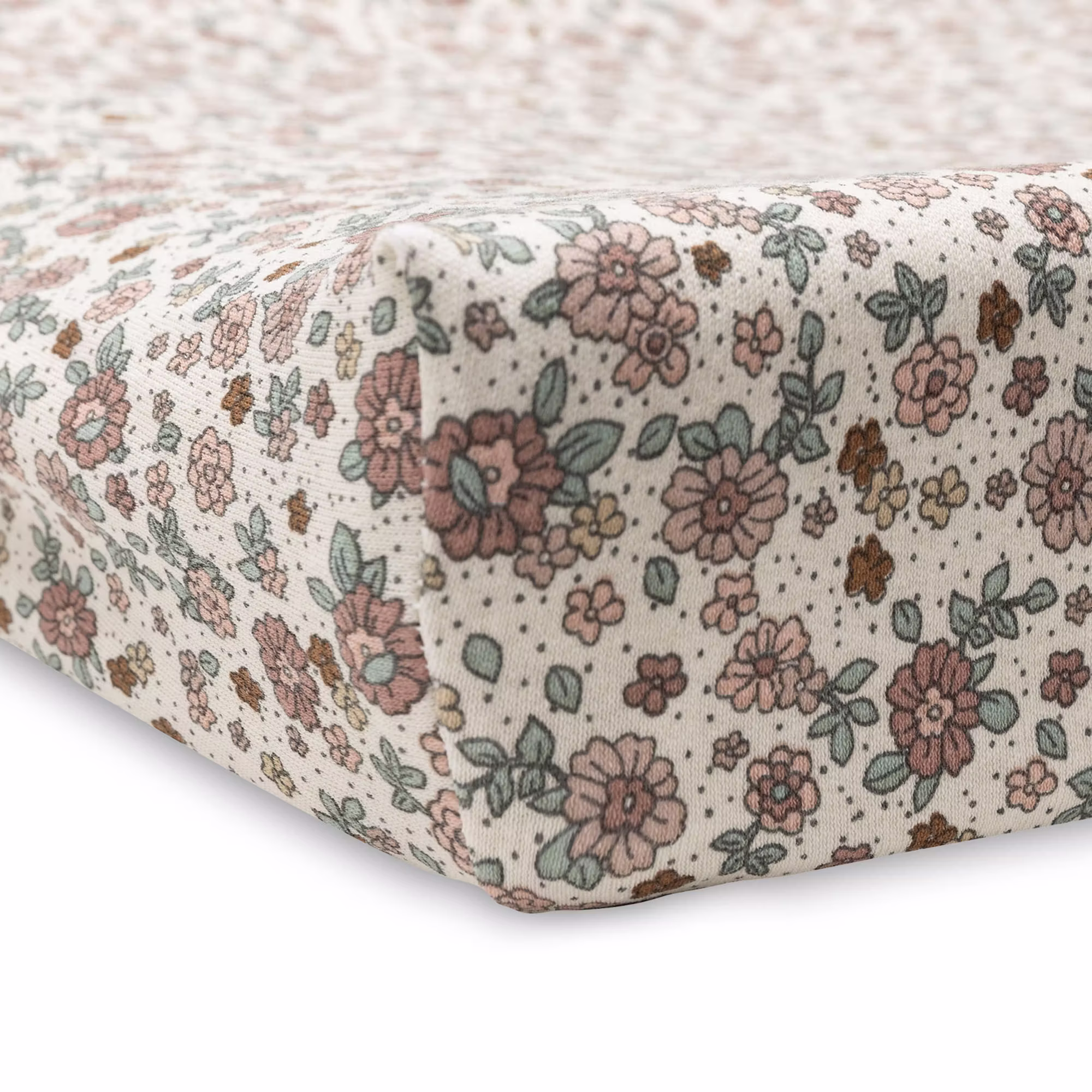 Wickelauflagenbezug Jersey Retro Flowers 50 x 70 cm - Jamouz