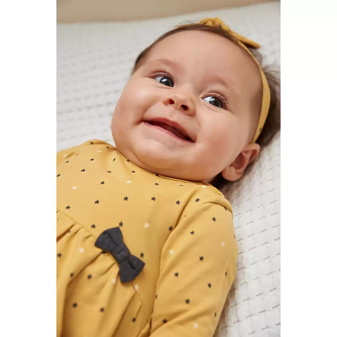 Kleid gelb aop Stars Gelb - Jamouz