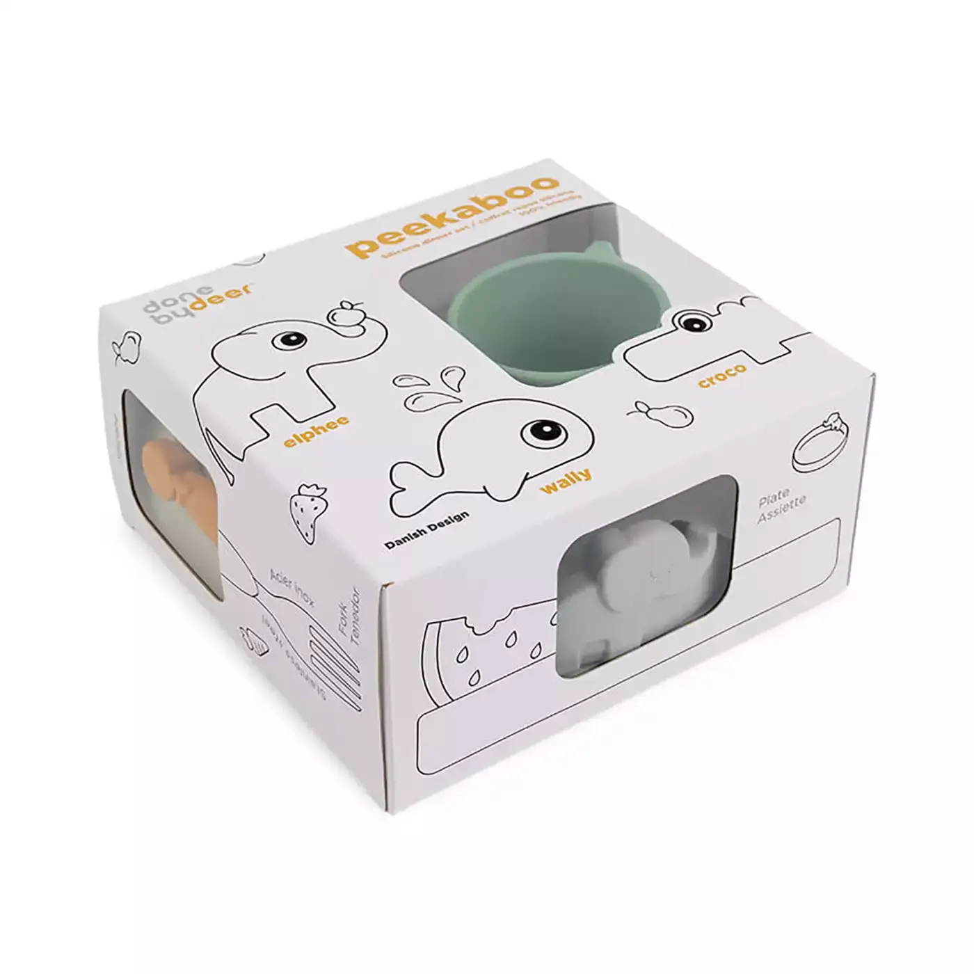 3-teiliges Geschirr-Set Peekaboo - Jamouz