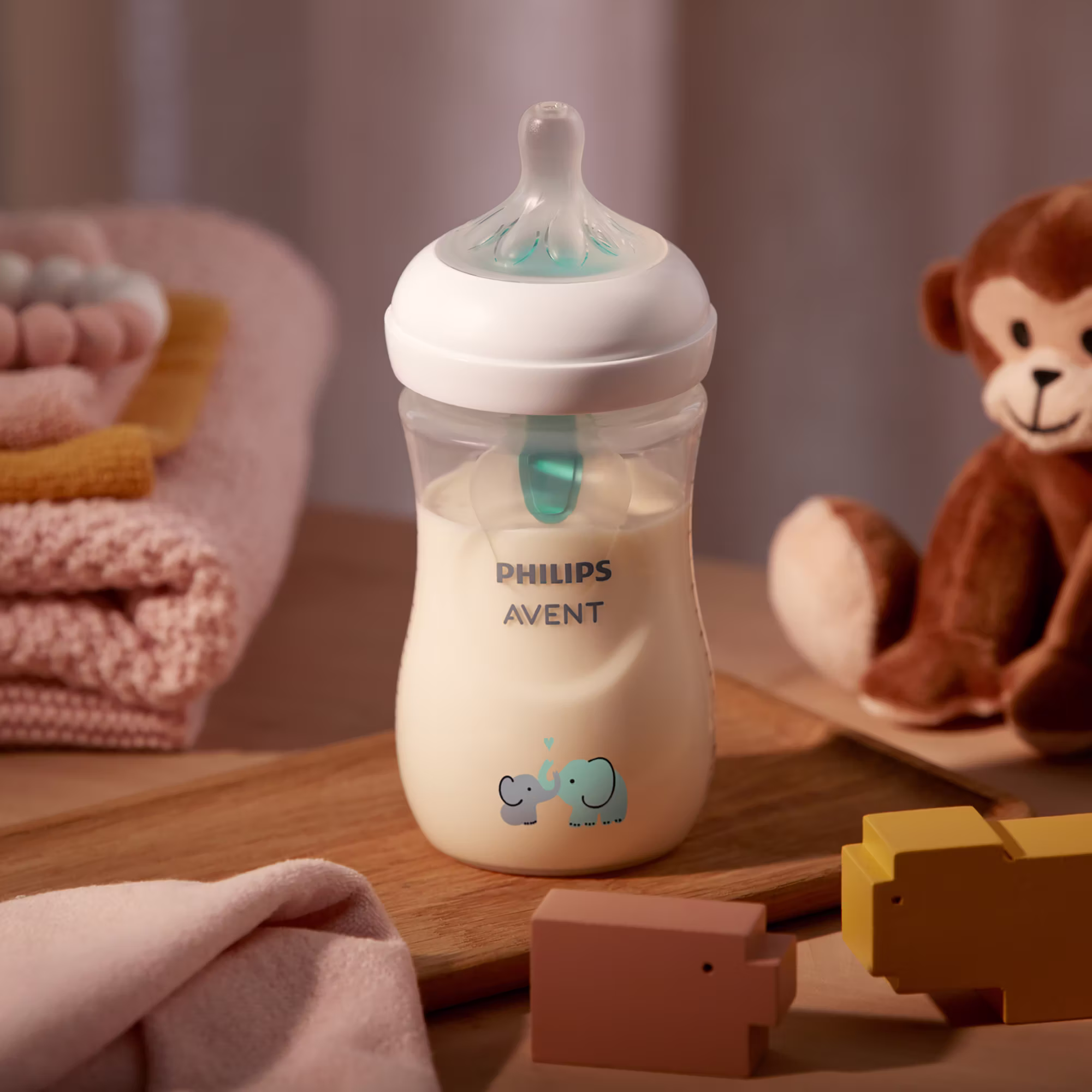 Babyflasche Natural Response AirFree Gr.3 260ml Elefant SCY673/81 - Jamouz