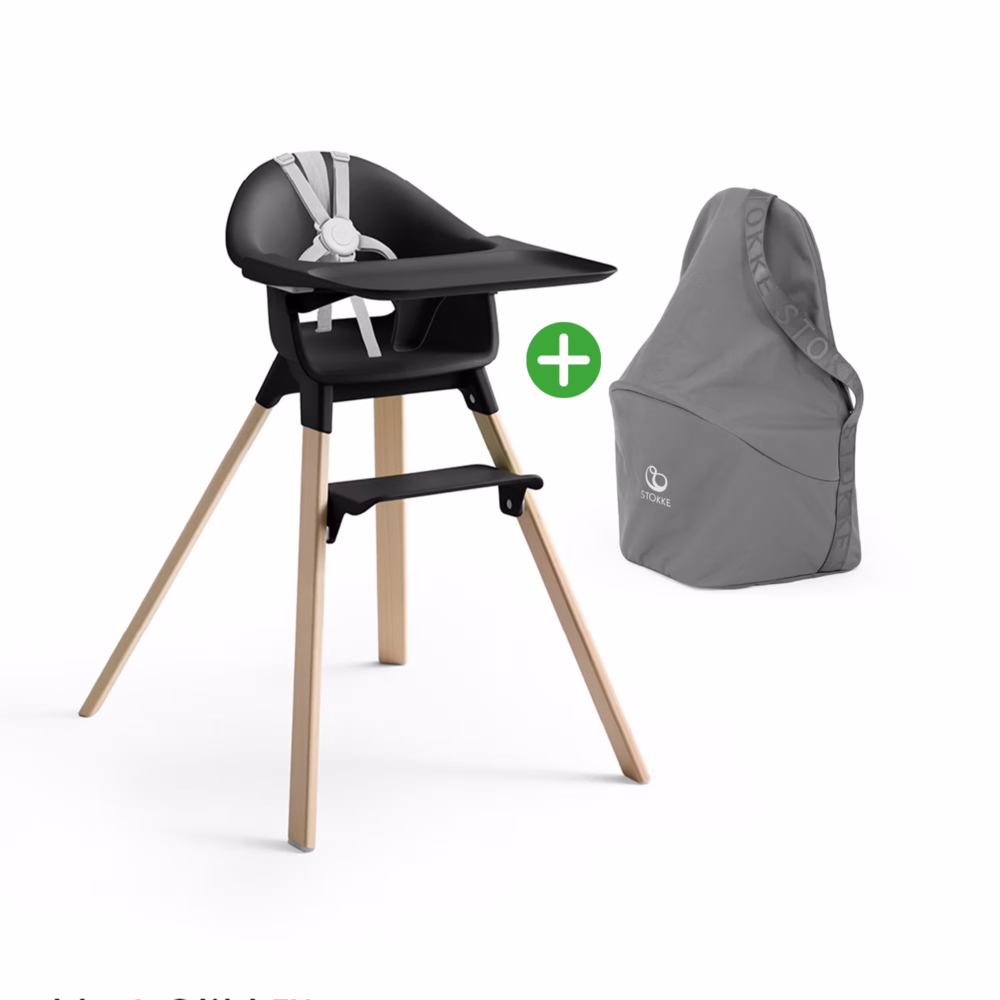 Set Clikk™ Black Natural & Travel Bag - Jamouz