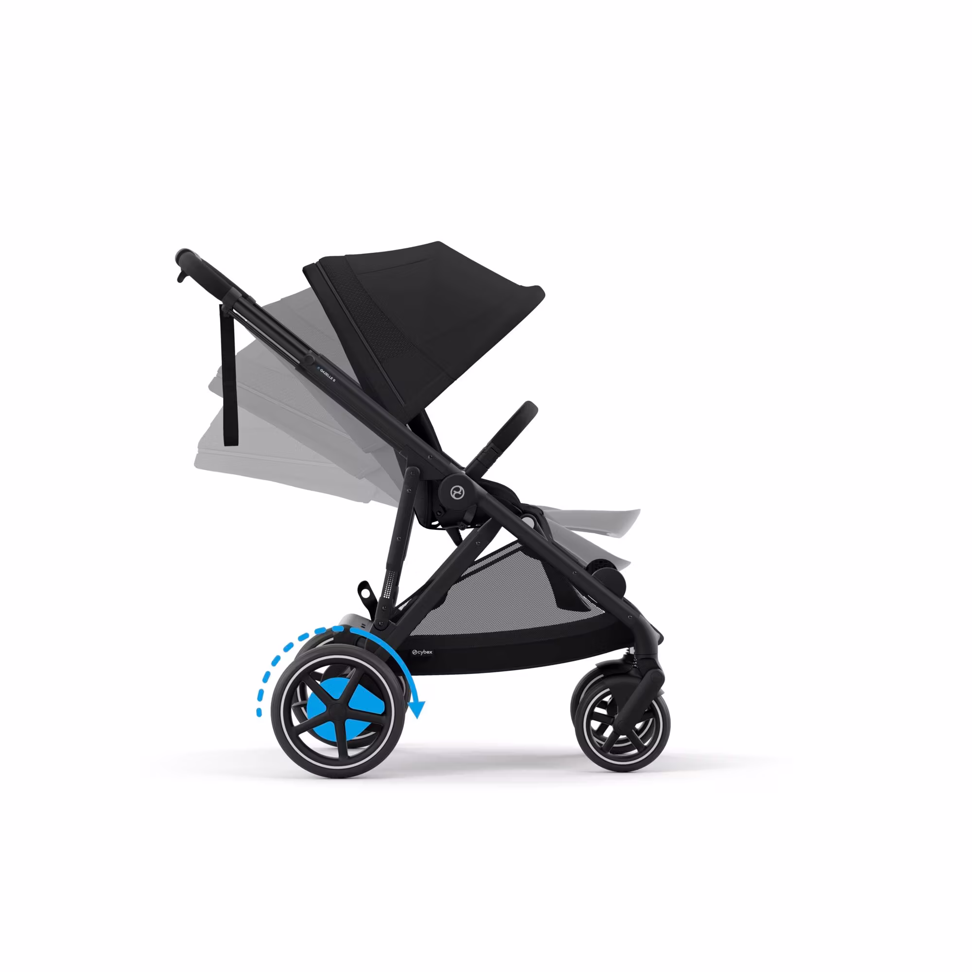 Set e-Gazelle S Moon Black mit Wanne - Jamouz