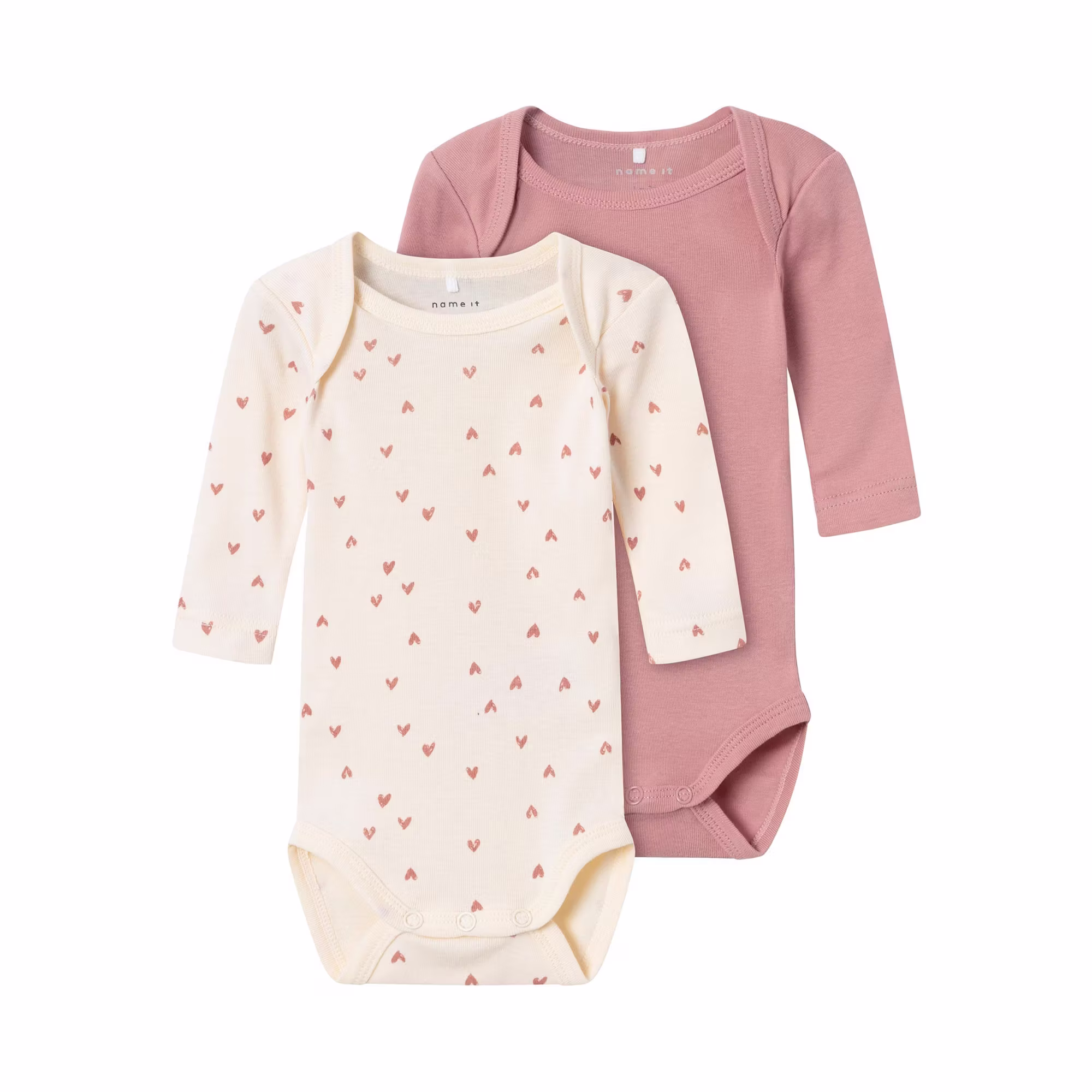 2er-Pack Langarmbodys Herz - Jamouz