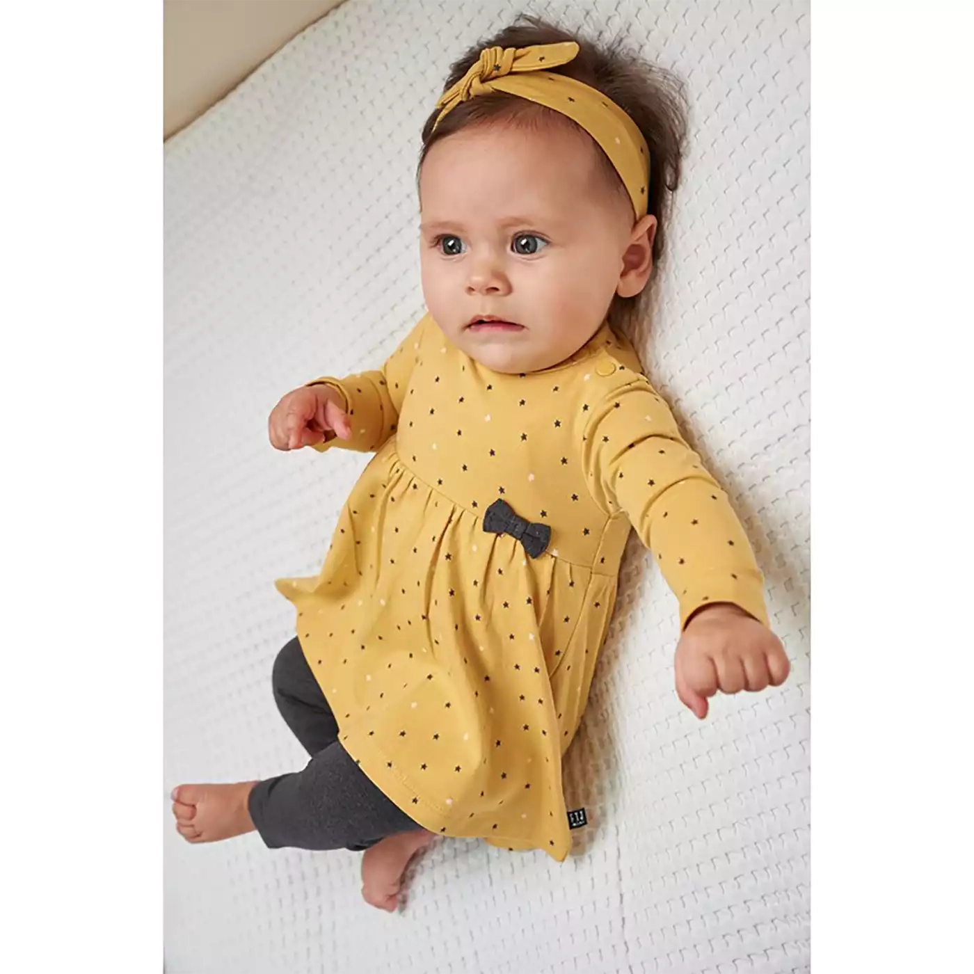 Kleid gelb aop Stars Gelb - Jamouz