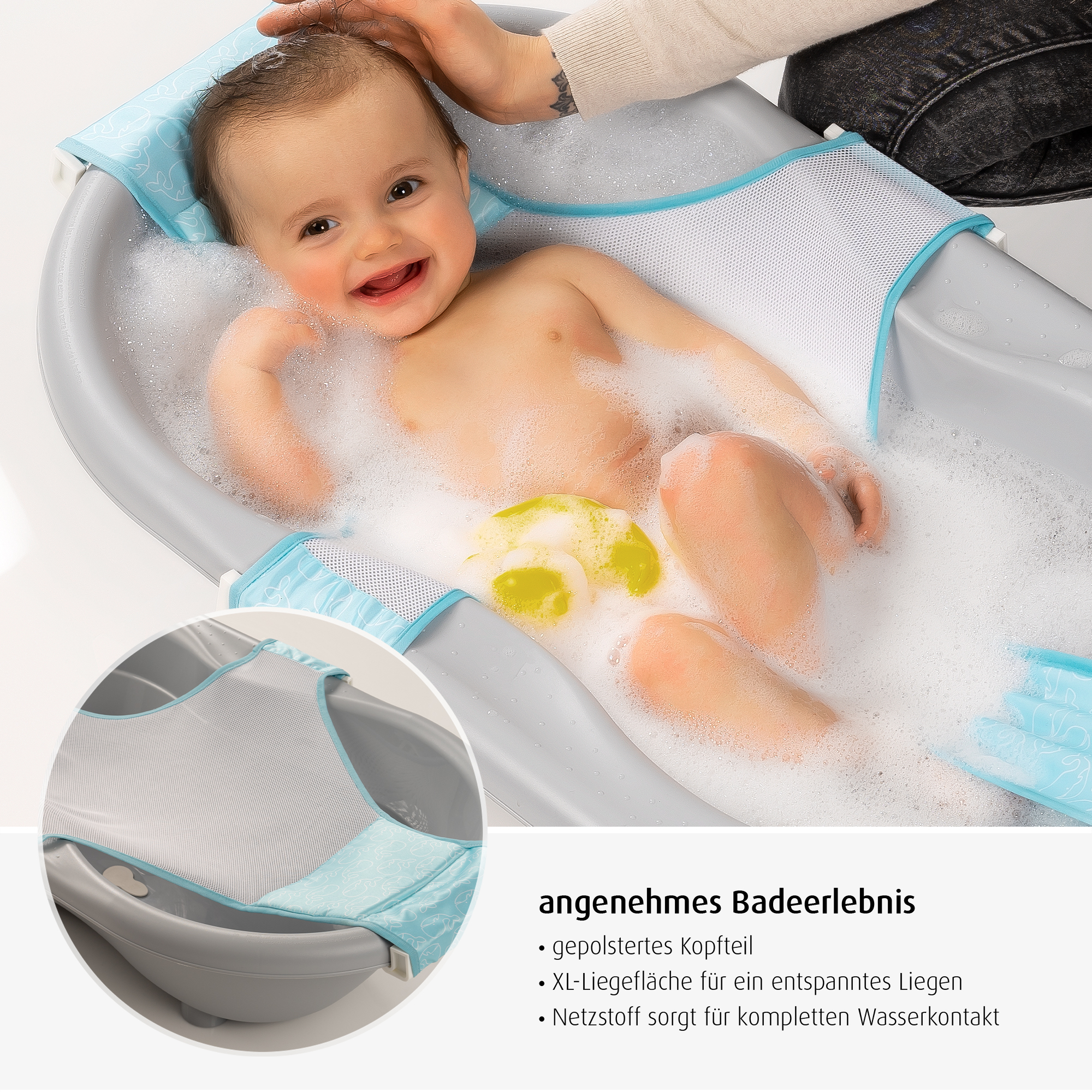MyHappyBath Sling Baby-Badewannen-Netz - Jamouz
