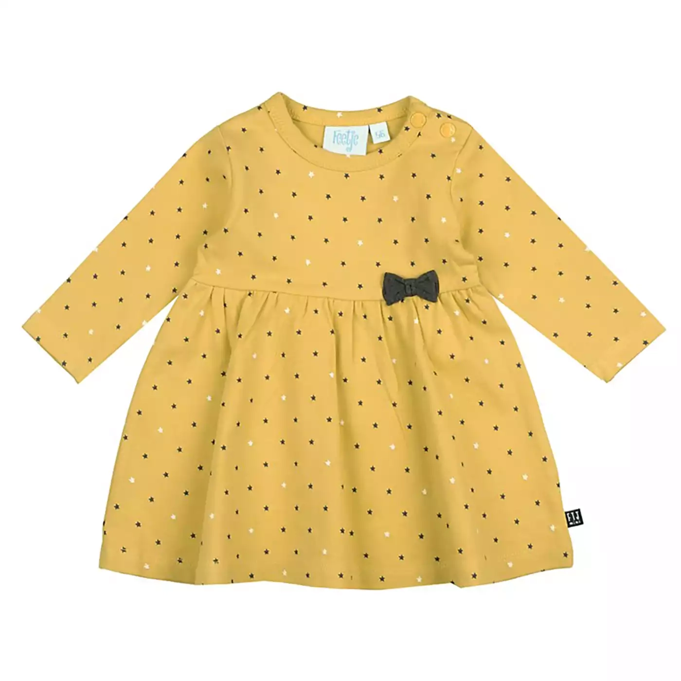 Kleid gelb aop Stars Gelb - Jamouz