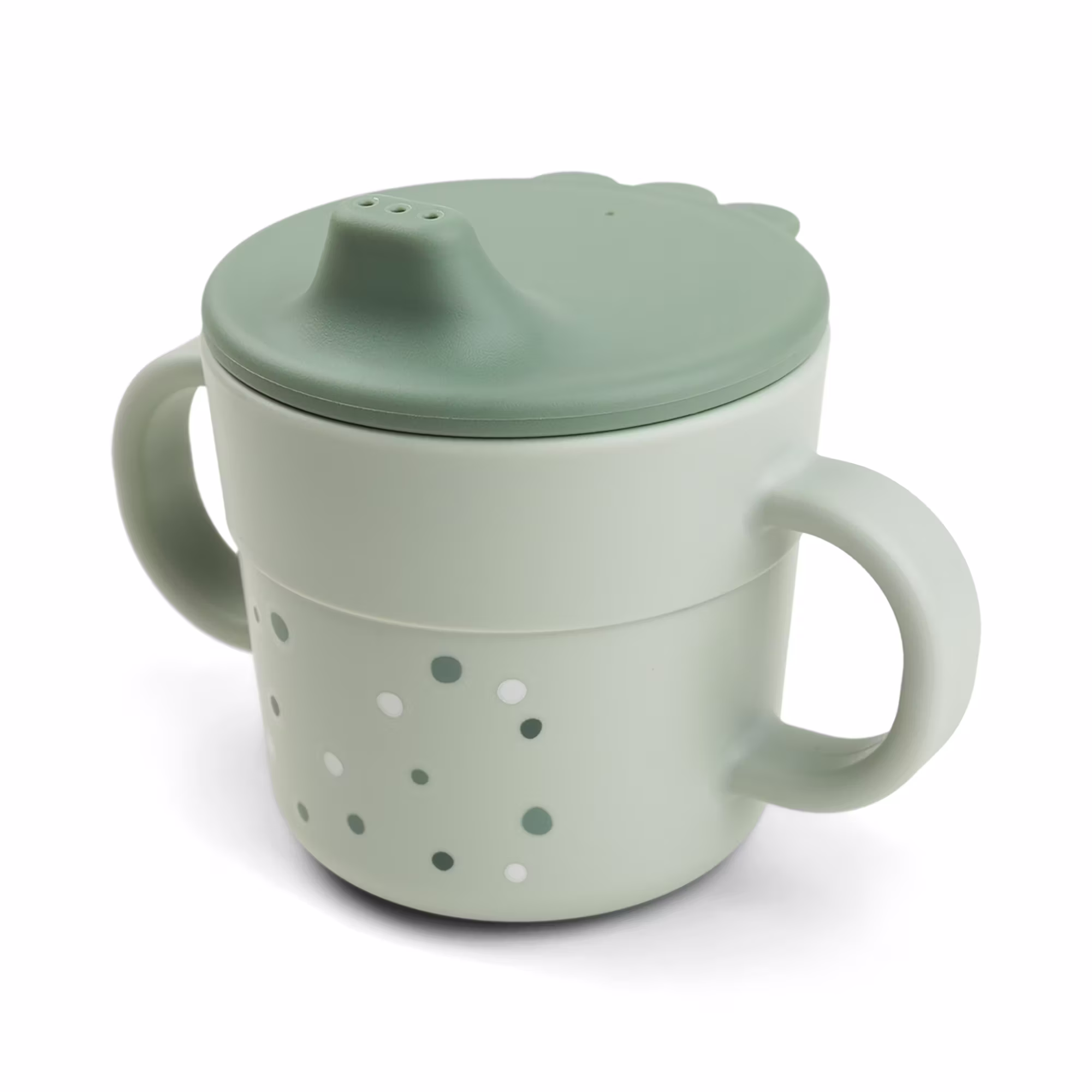 Foodie Trinklernbecher Happy Dots Blau - Jamouz