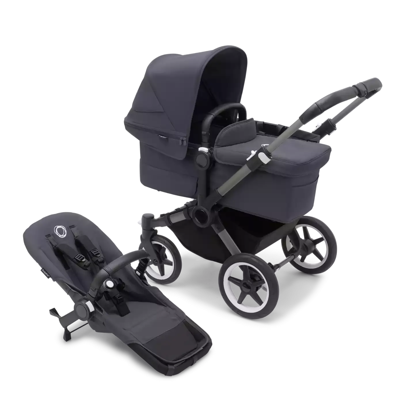 Donkey 5 Mono-Kinderwagen, erweiterbar, Forest Green - Jamouz