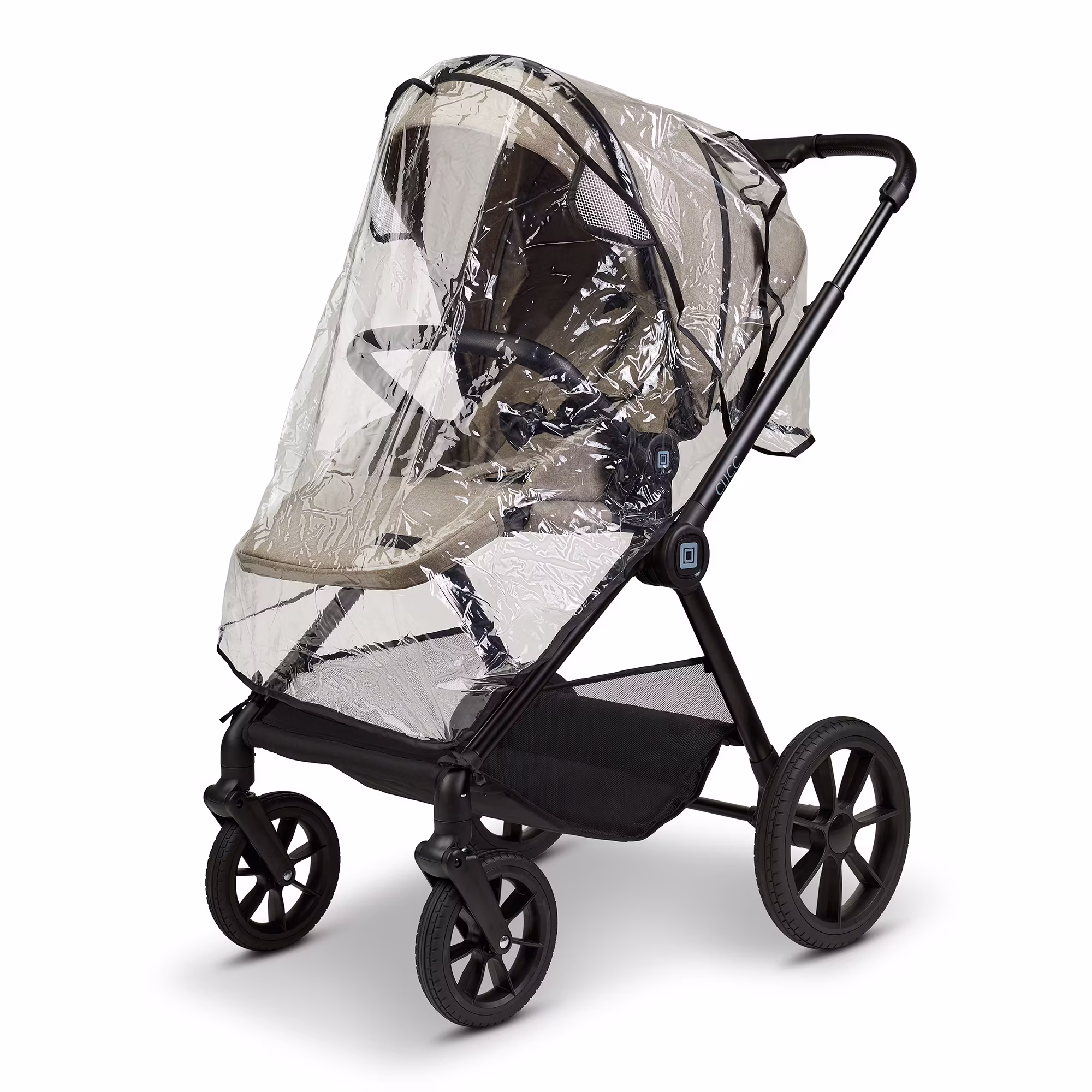 CLICC Set Black Melange mit Babyschale Cosmo - Jamouz
