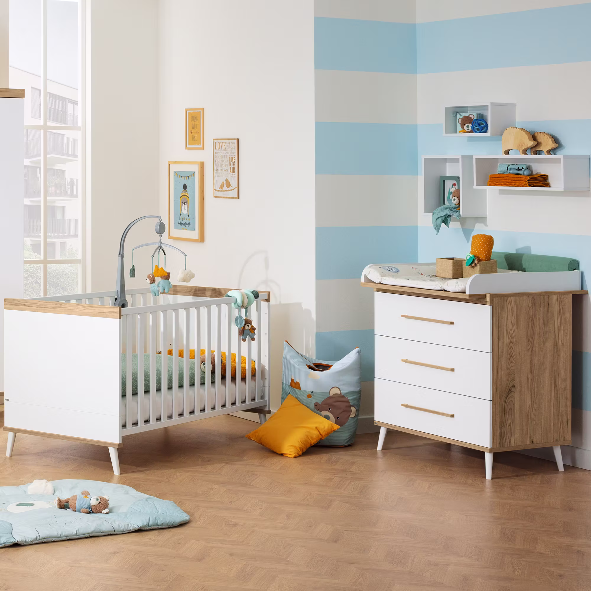 3-teiliges Spar-Set Babyzimmer Valentina - Jamouz