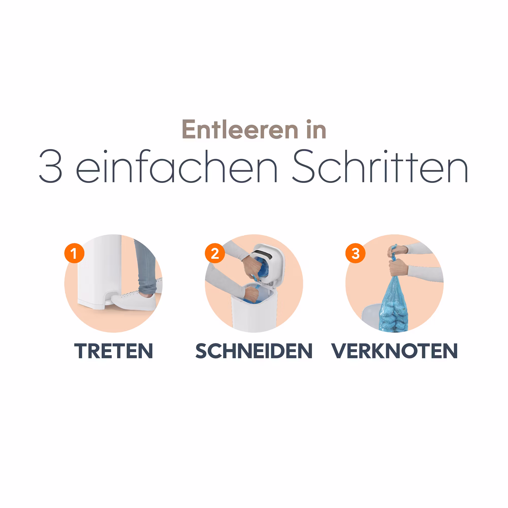 Diaper Genie Windeleimer Select Lilly White - Jamouz