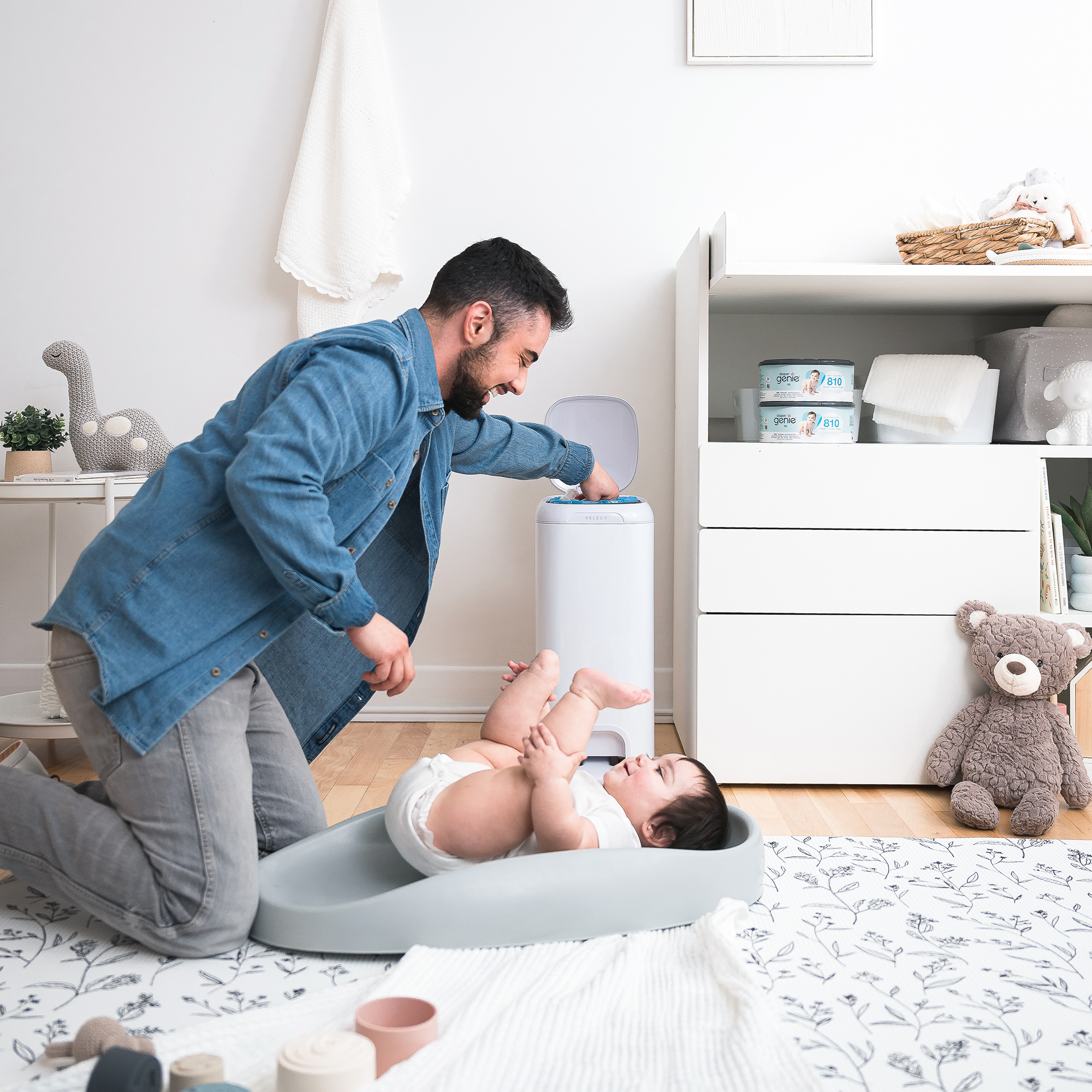 Diaper Genie Windeleimer Select Lilly White - Jamouz