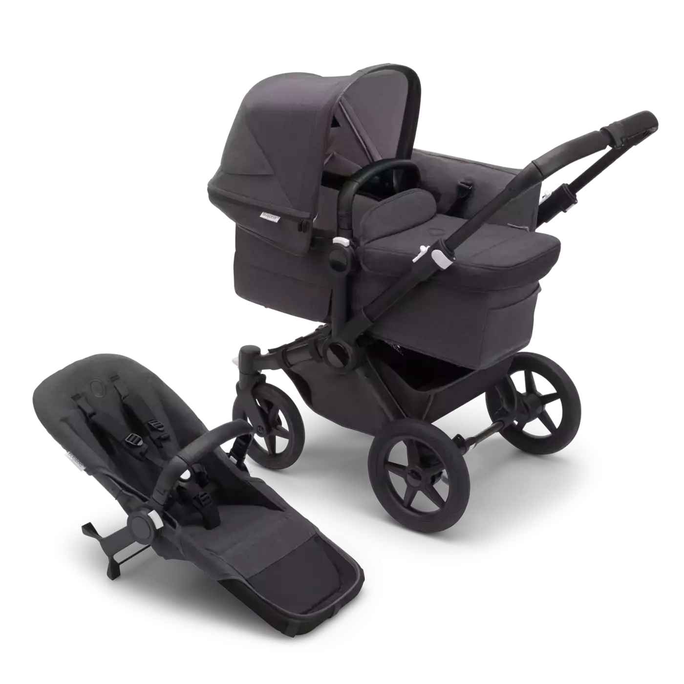 Donkey 5 Mono-Kinderwagen, erweiterbar, Forest Green - Jamouz