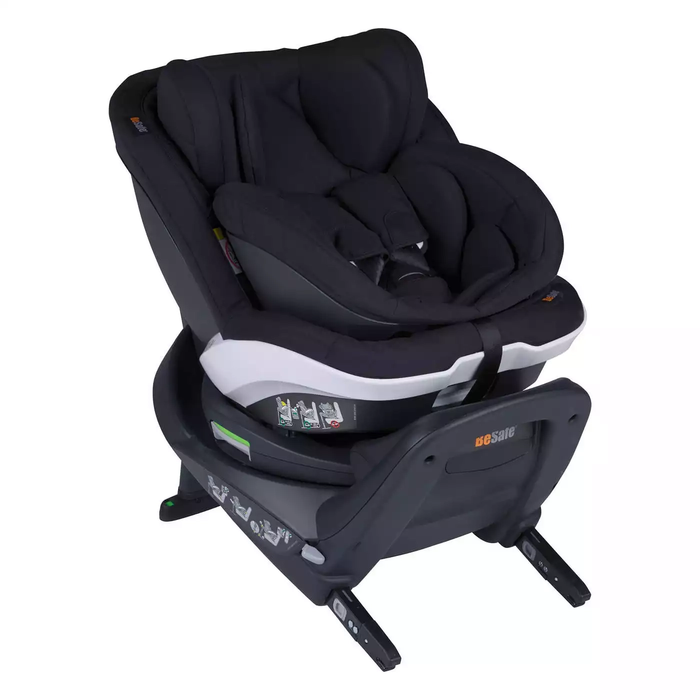 iZi Twist B i-Size Premium Car Interior Black - Jamouz