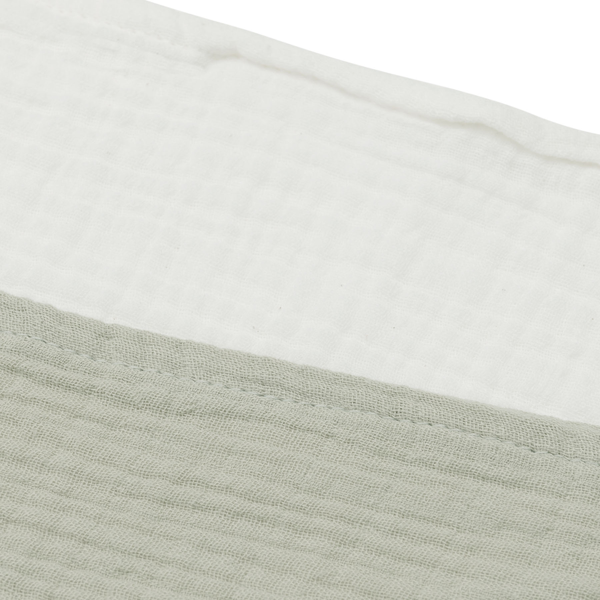 Mulltücher Olive Green/Ivory 115 x 115 cm - Jamouz