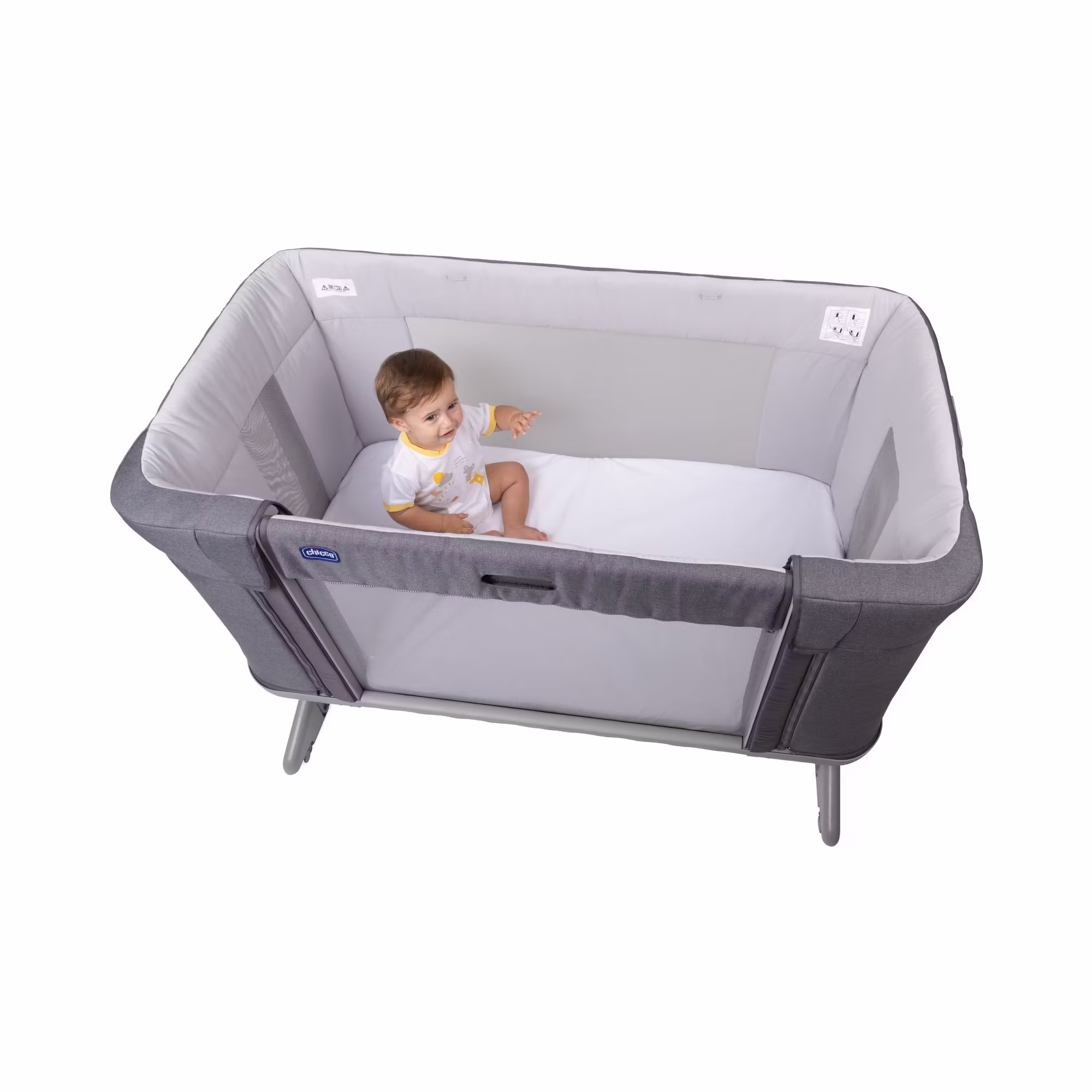 Beistellbett NEXT2ME Forever Slate Grey - Jamouz