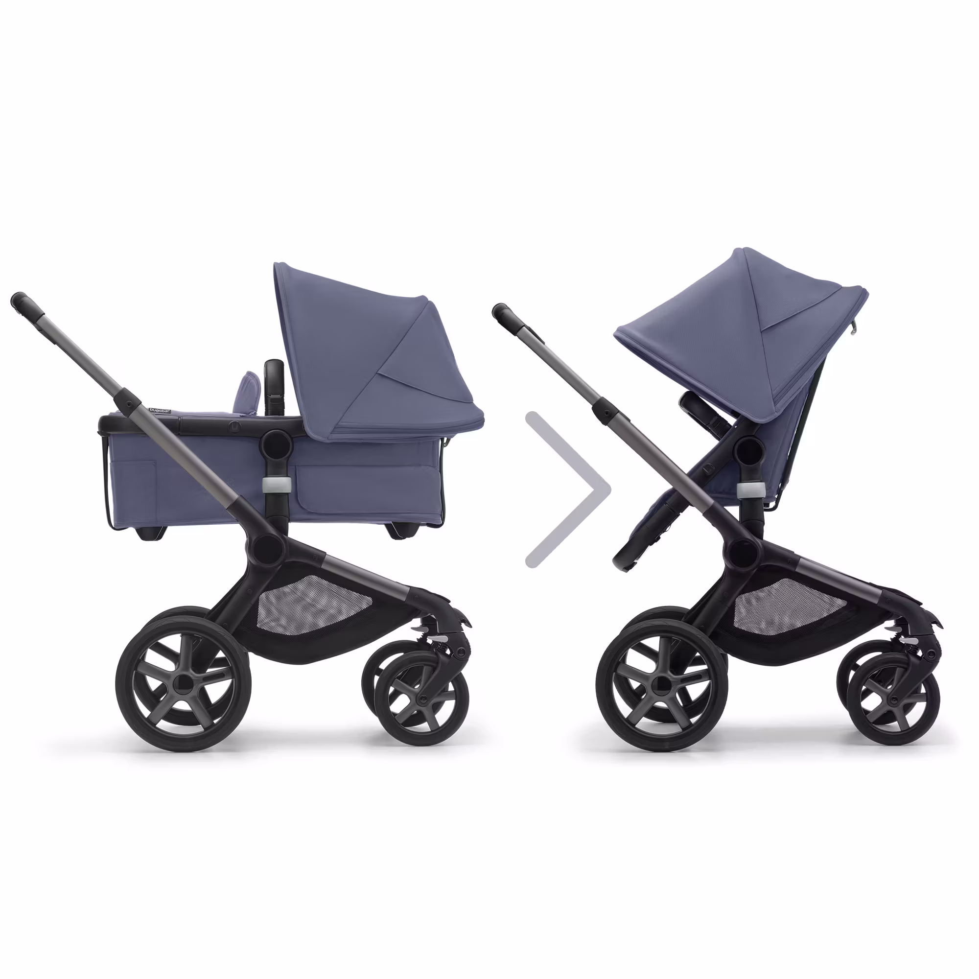 Fox 5 2-in-1 Komfort-Kinderwagen Schwarz/Forest Green - Jamouz