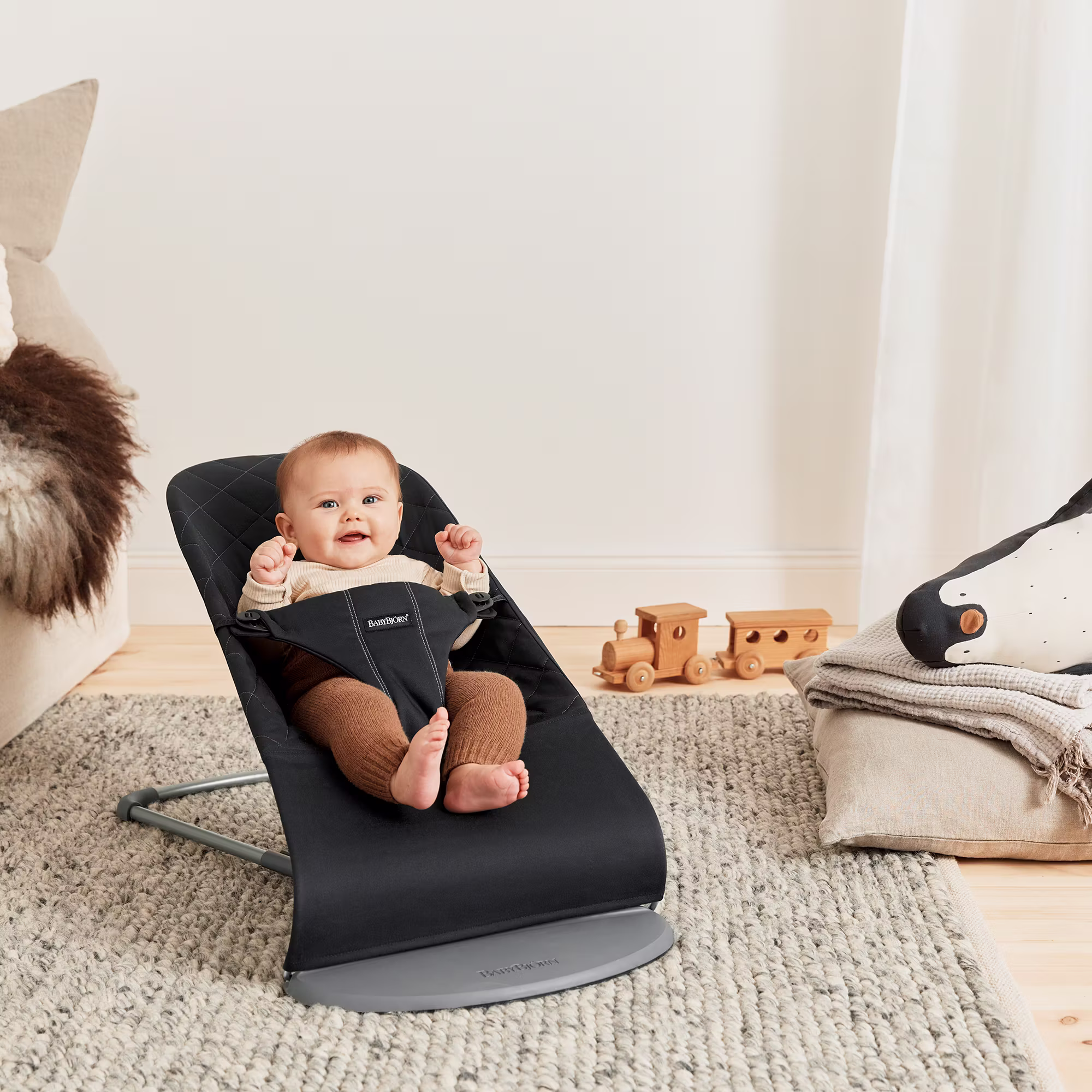 Babywippe Bliss Black Classic Quilt - Jamouz