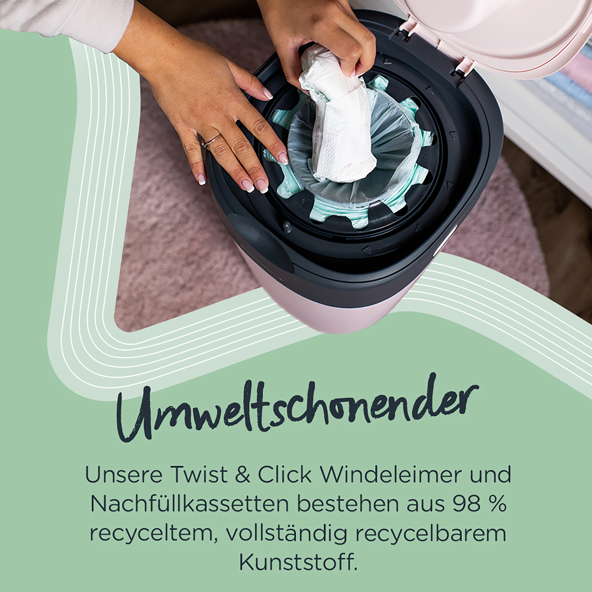 Twist & Click Windeleimer - Jamouz