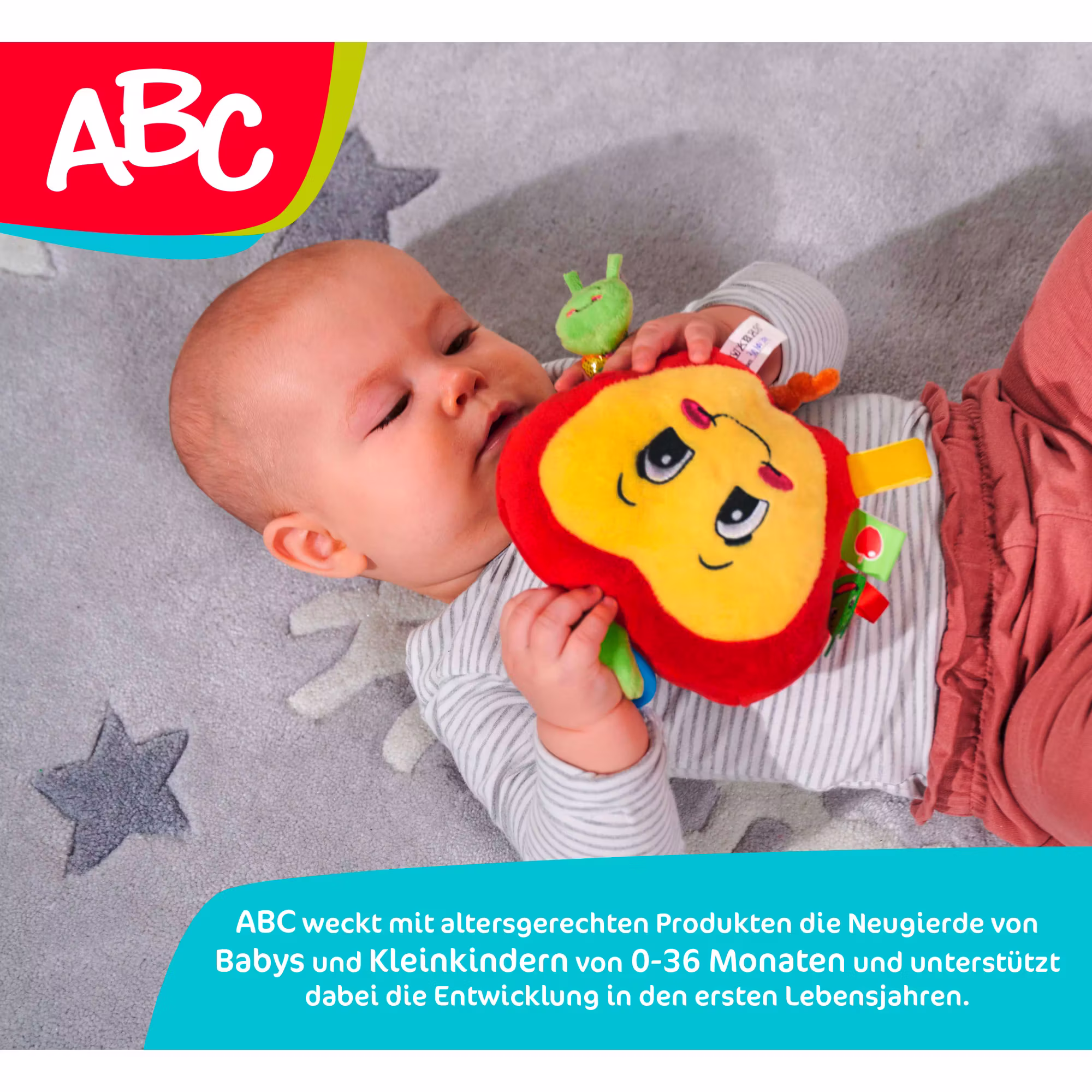 ABC Activity Apfel mit Raupe - Jamouz