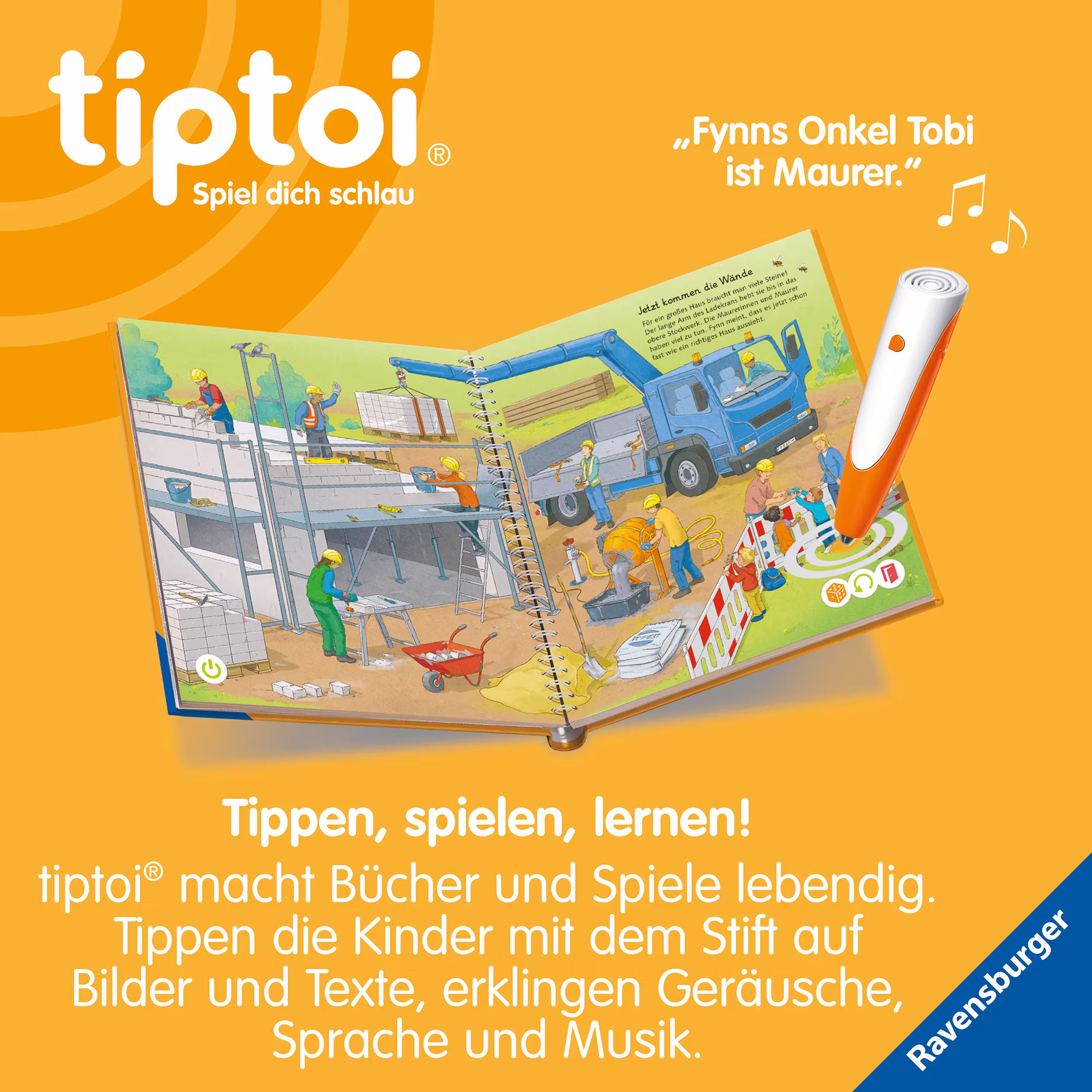 tiptoi® Mein Wörter-Bilderbuch Baustelle - Jamouz