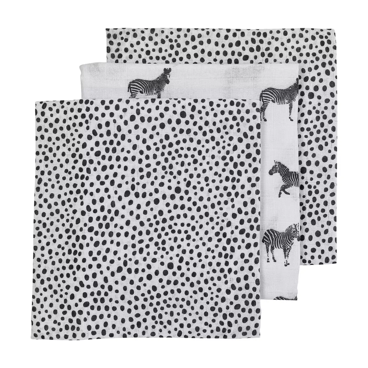 Mullwindeln Zebra Black - Jamouz