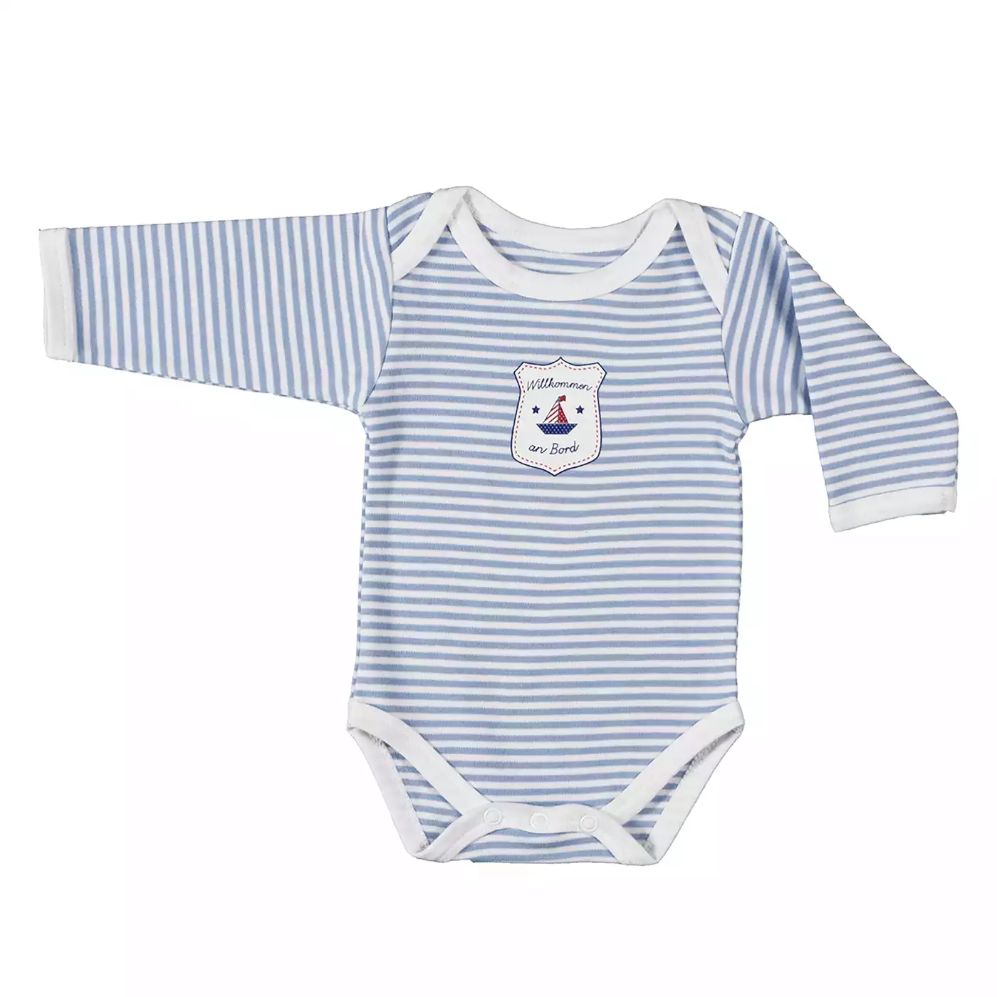 Langarmbody gestreift Gr. 50-56 - Jamouz