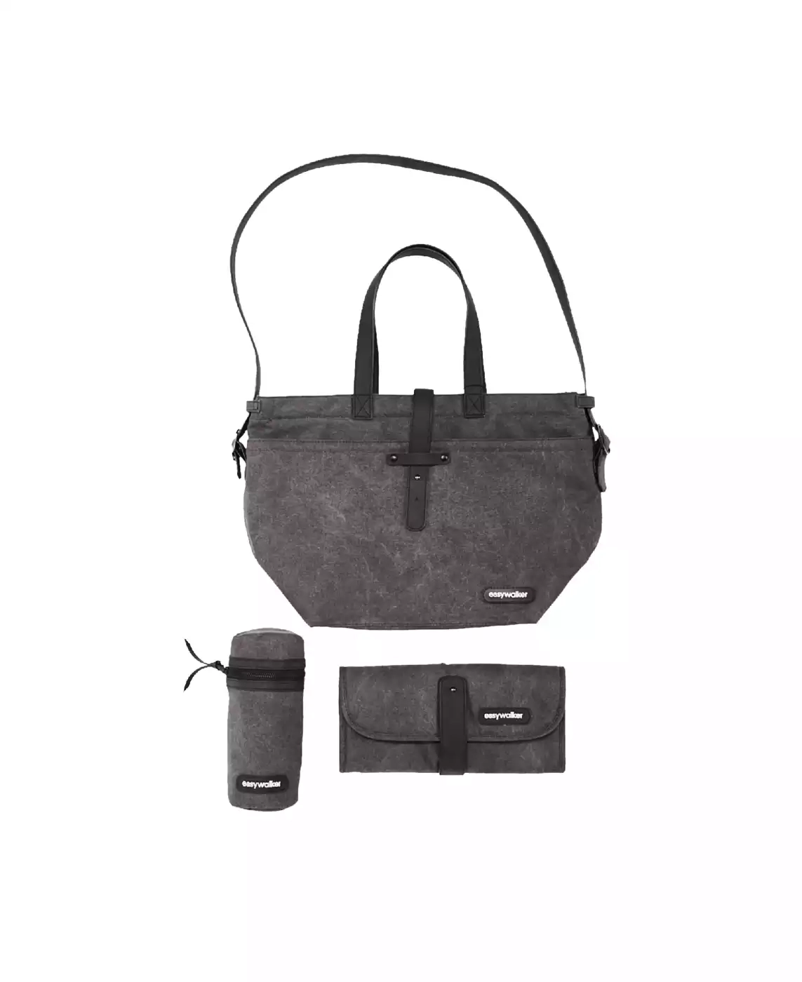 Wickeltasche Black Canvas - Jamouz