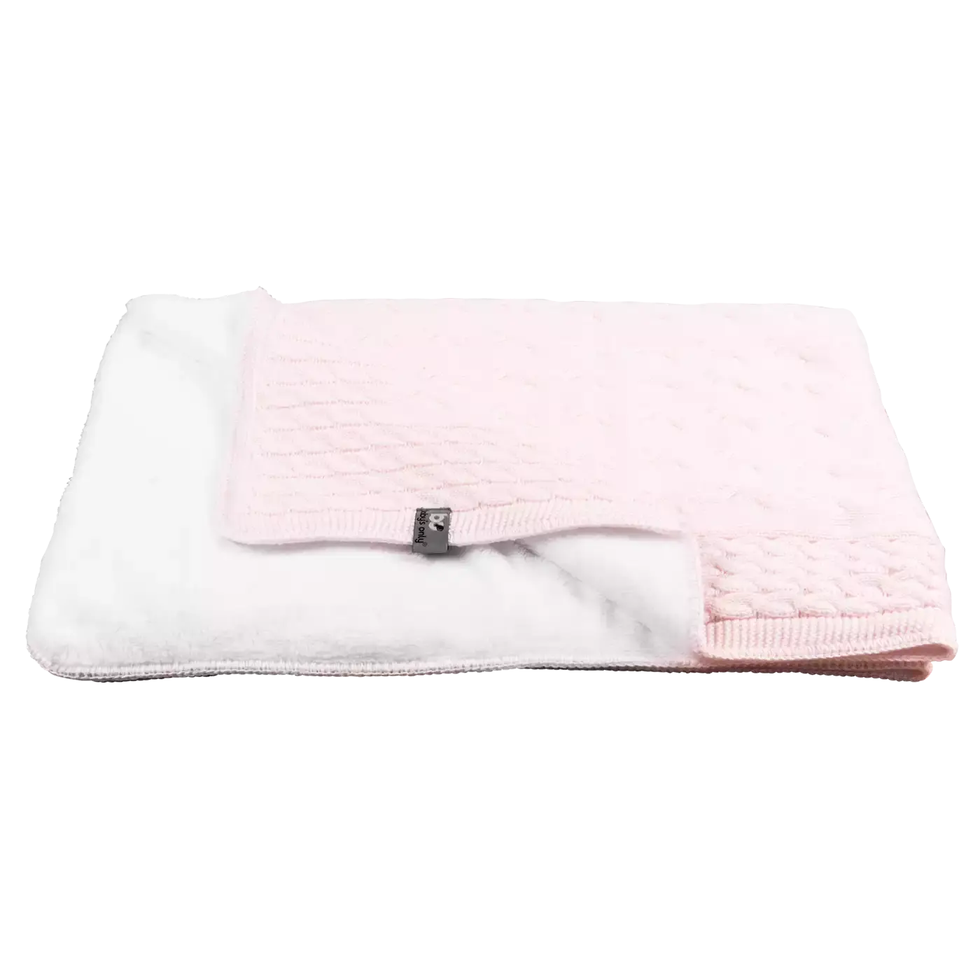 Strickdecke Cable Klassisch Rosa - Jamouz