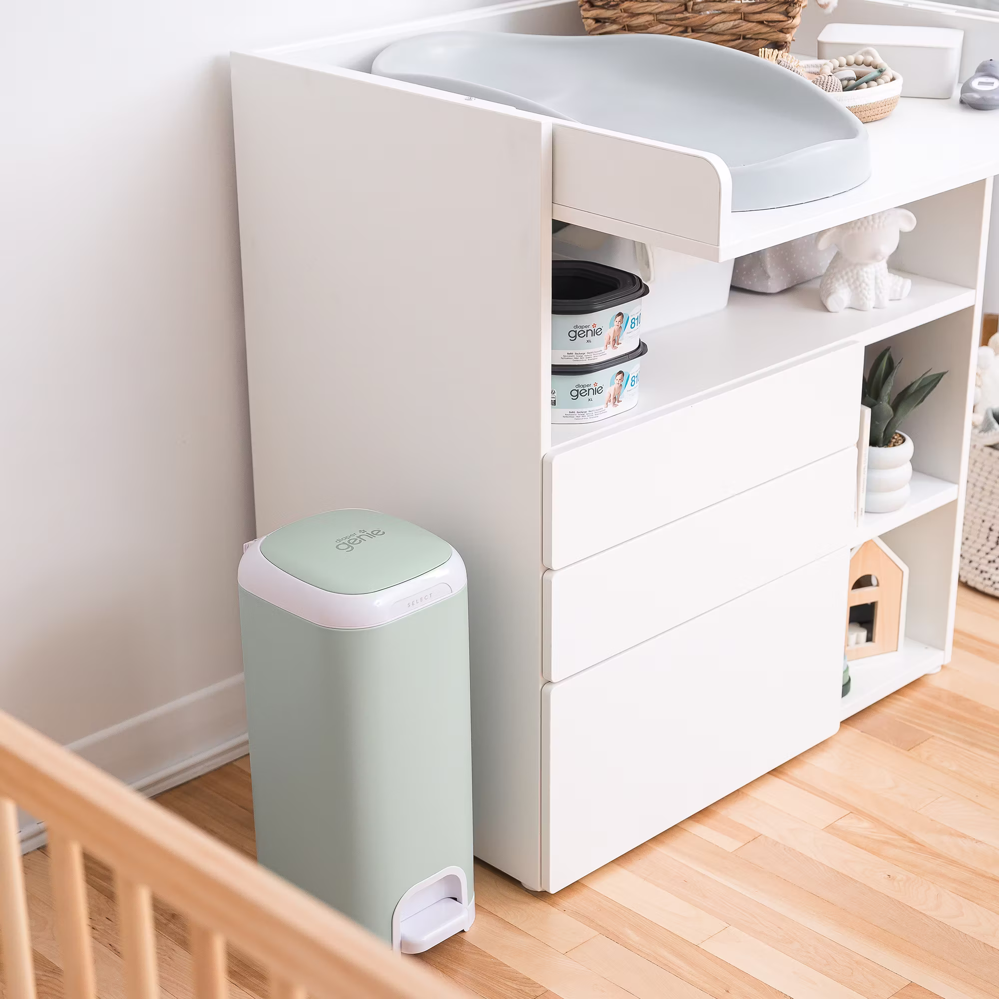 Diaper Genie Windeleimer Select Lilly White - Jamouz
