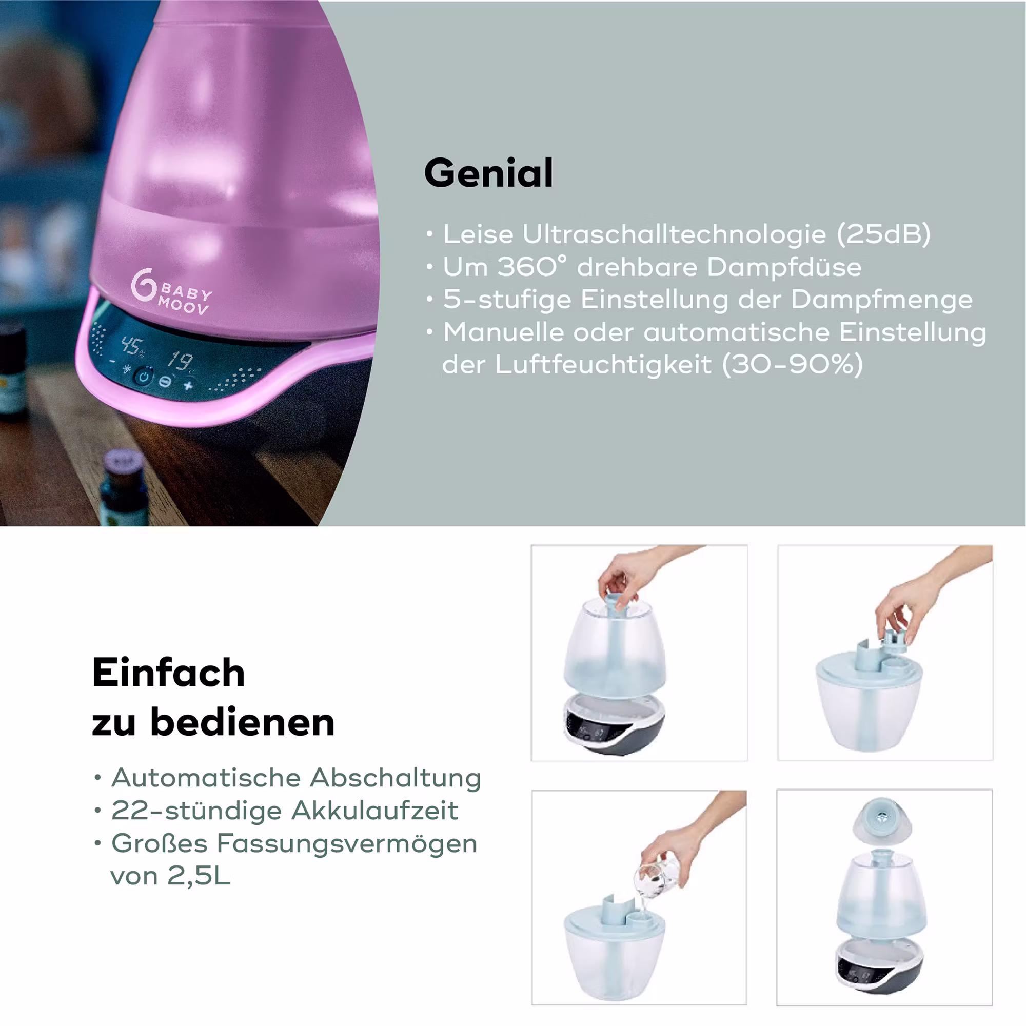 Luftbefeuchter Hygro + - Jamouz