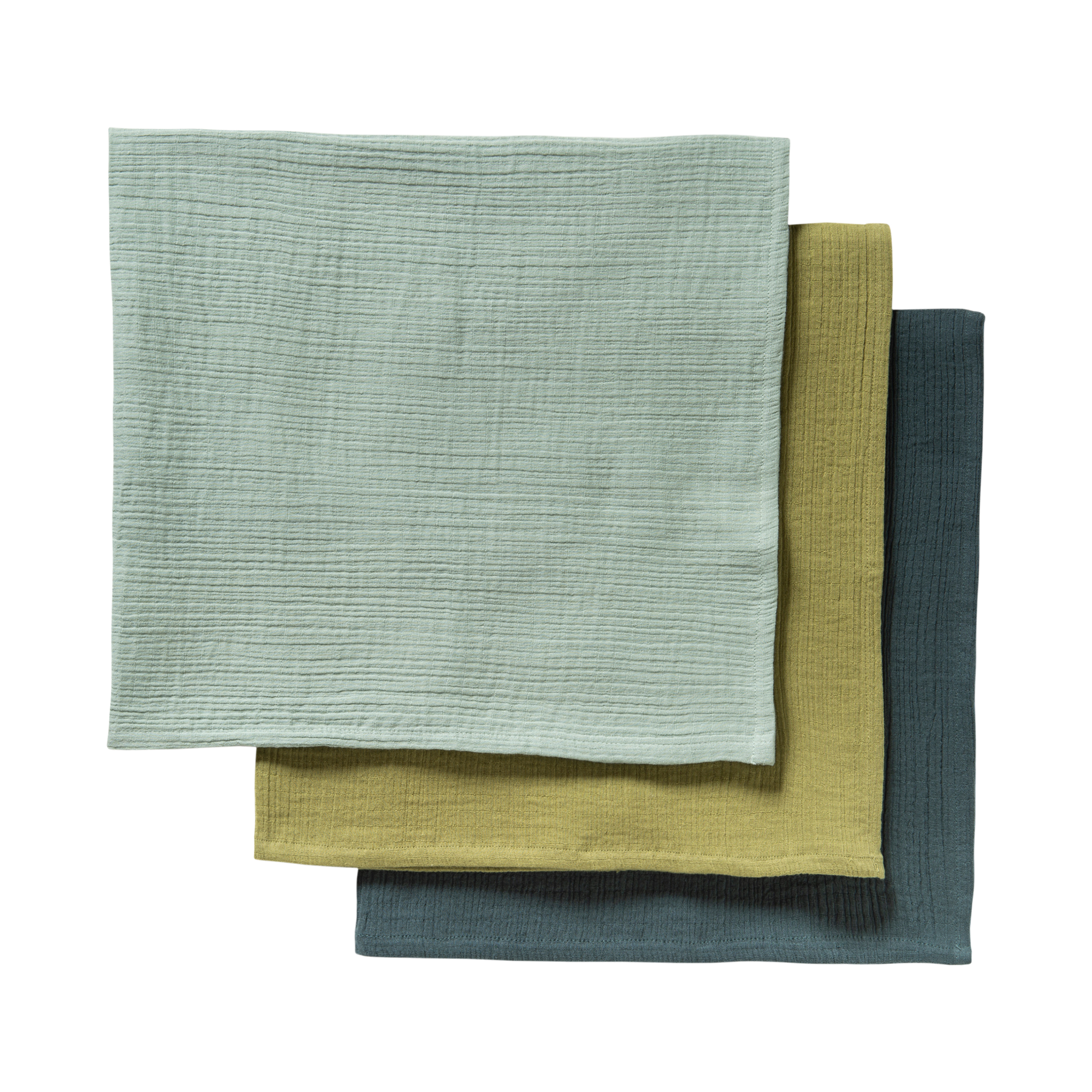 3er Pack Mulltuch Grün - Jamouz