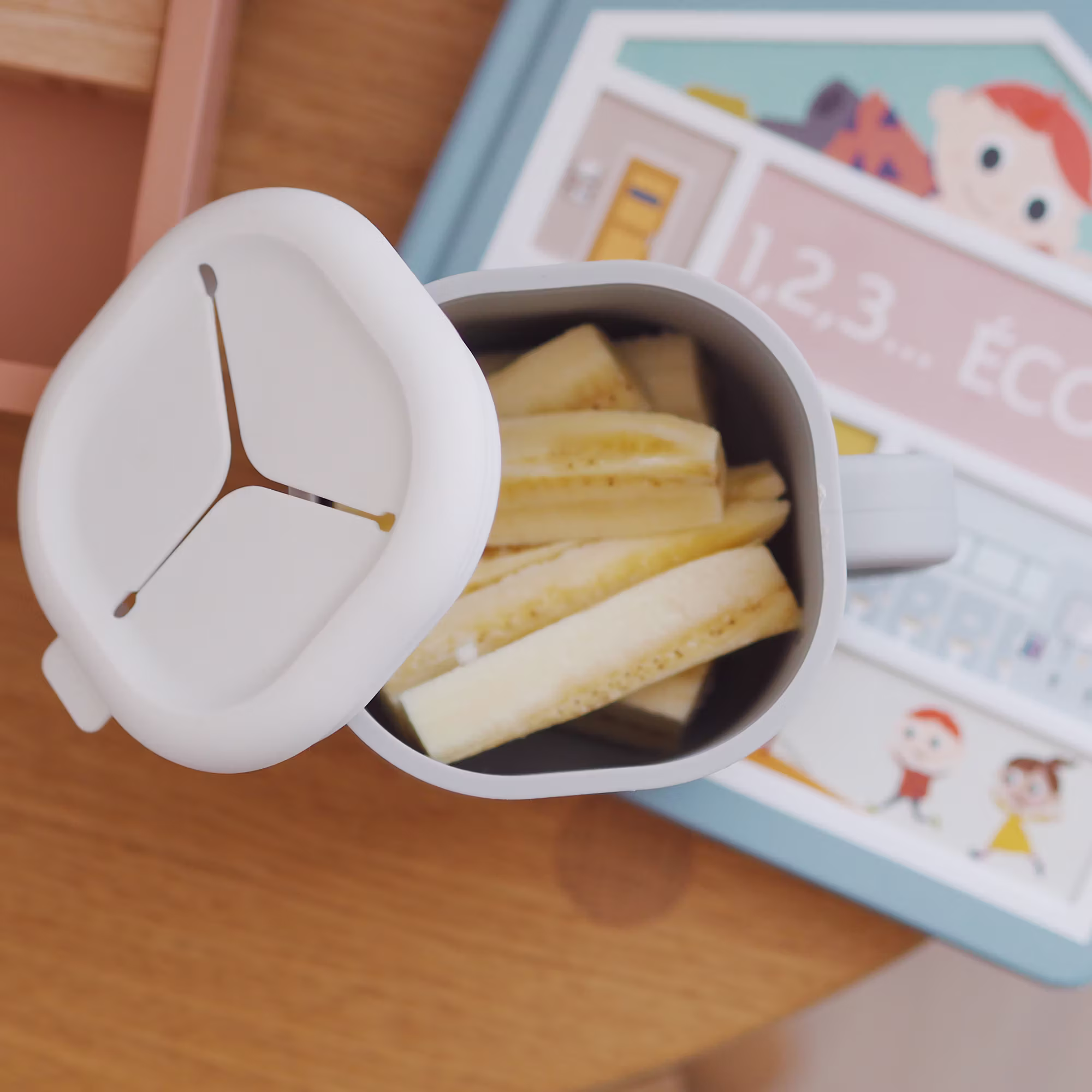 Pick'n Snack Velvet Grau - Silikon Snack Box - Jamouz