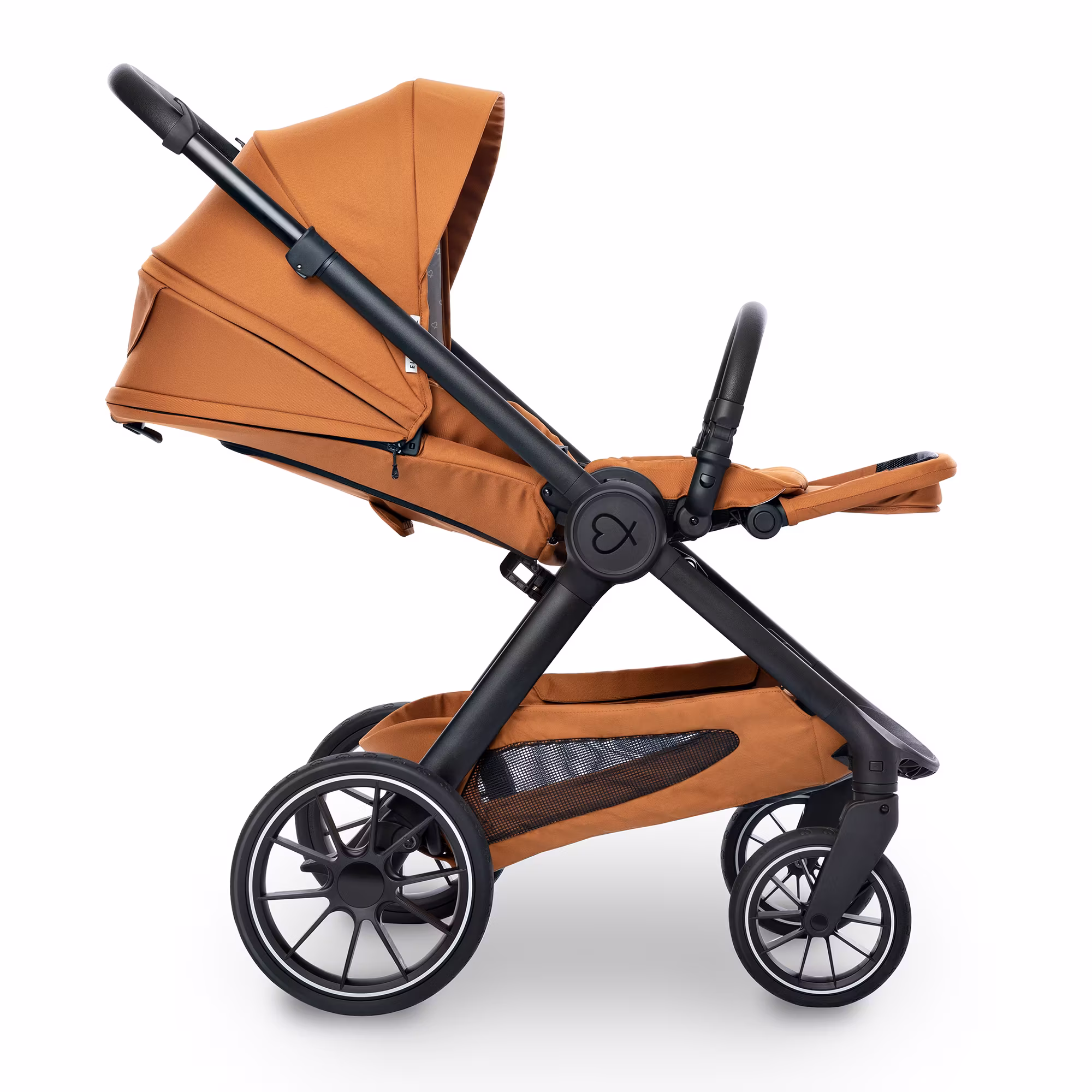 Set ELSA & EMIL Kinderwagen Krokodilgrün mit Organizer - Jamouz