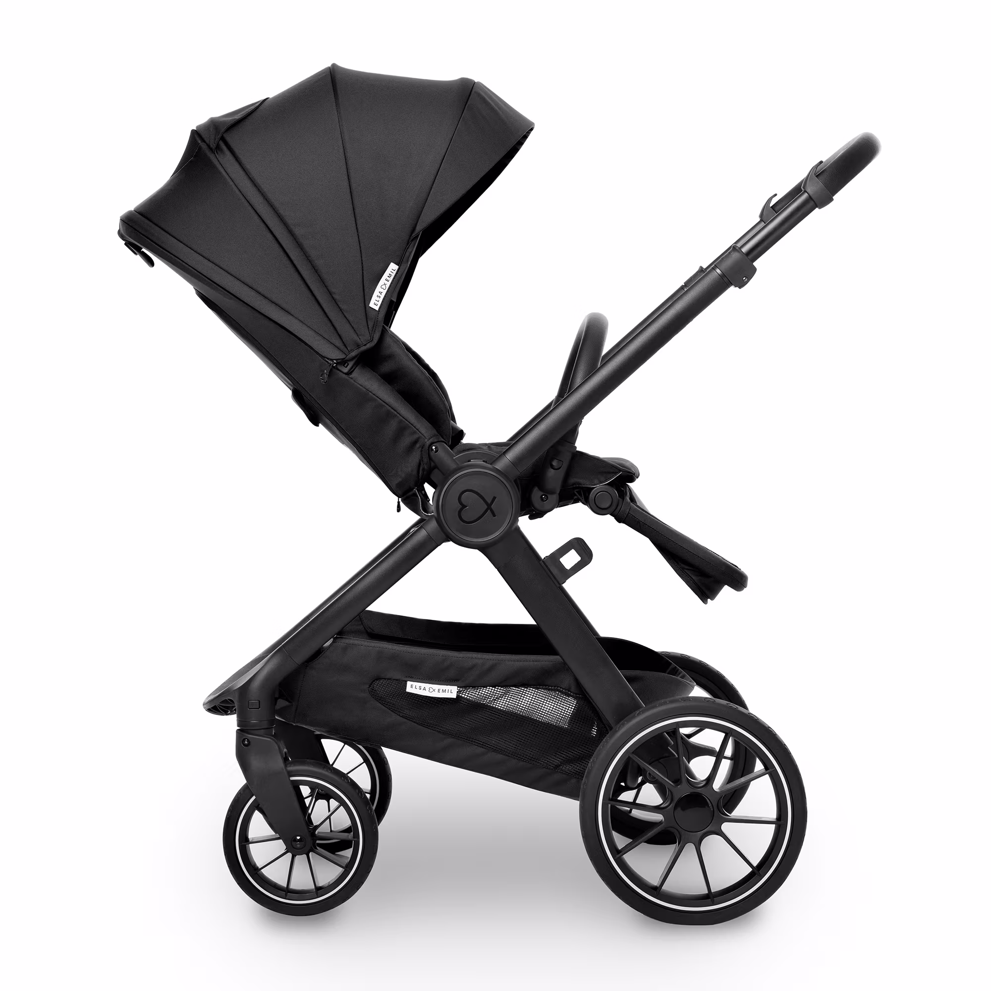 Set ELSA & EMIL Kinderwagen Krokodilgrün mit Organizer - Jamouz