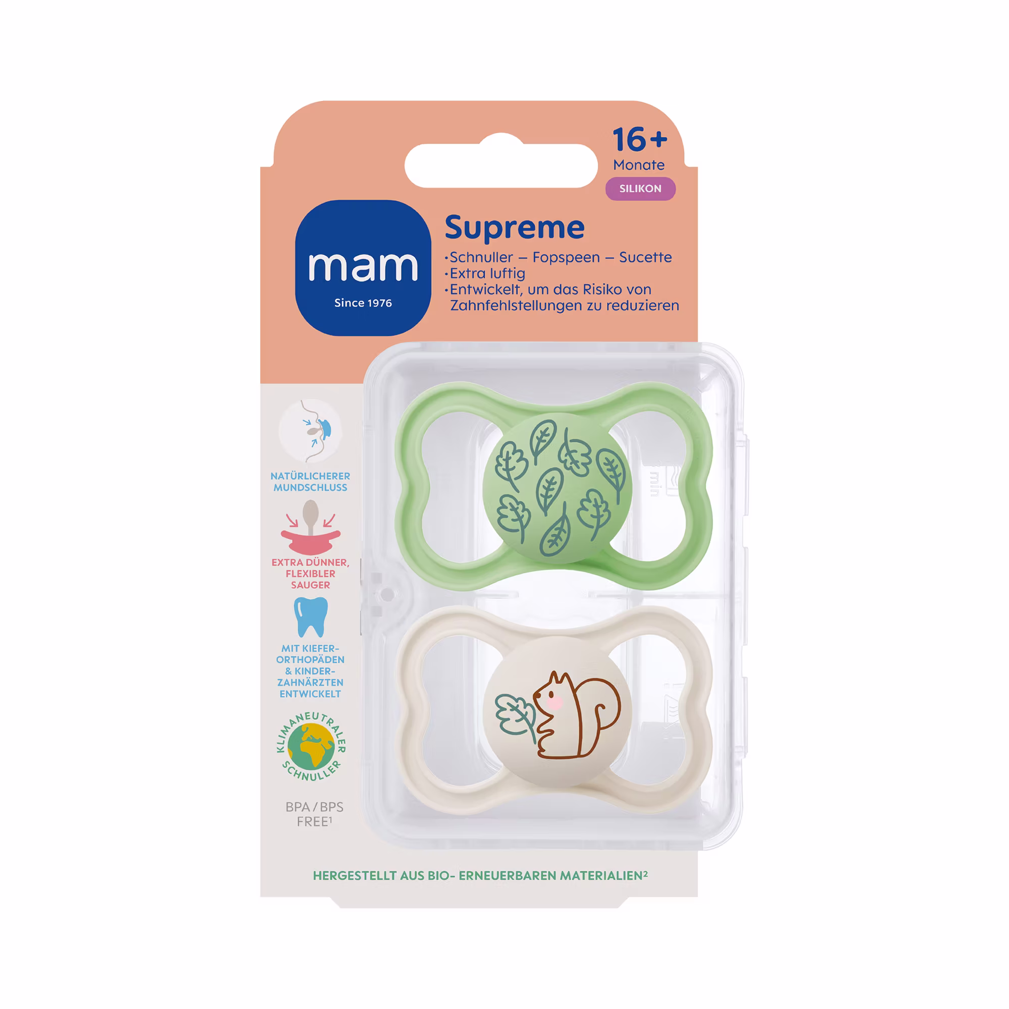 Beruhigungssauger Supreme Silikon 16+ Monate - Jamouz