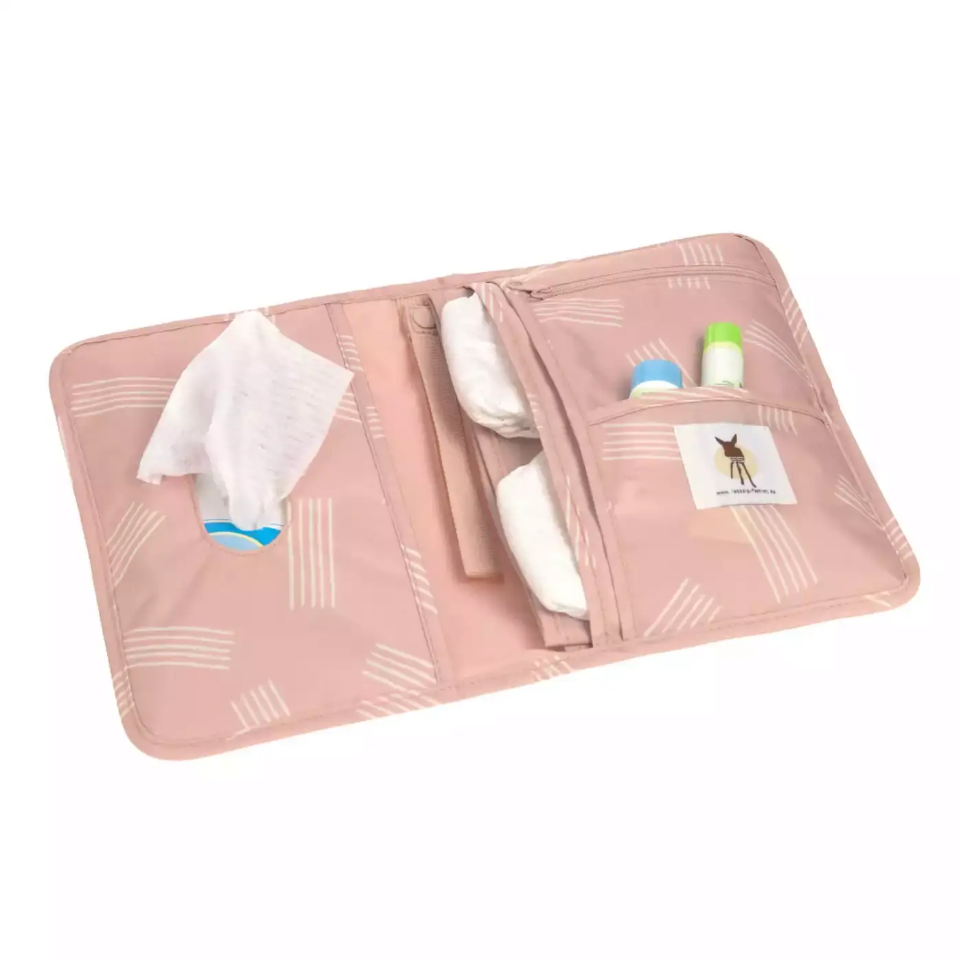 Windeltasche Soft Stripes Rose - Jamouz