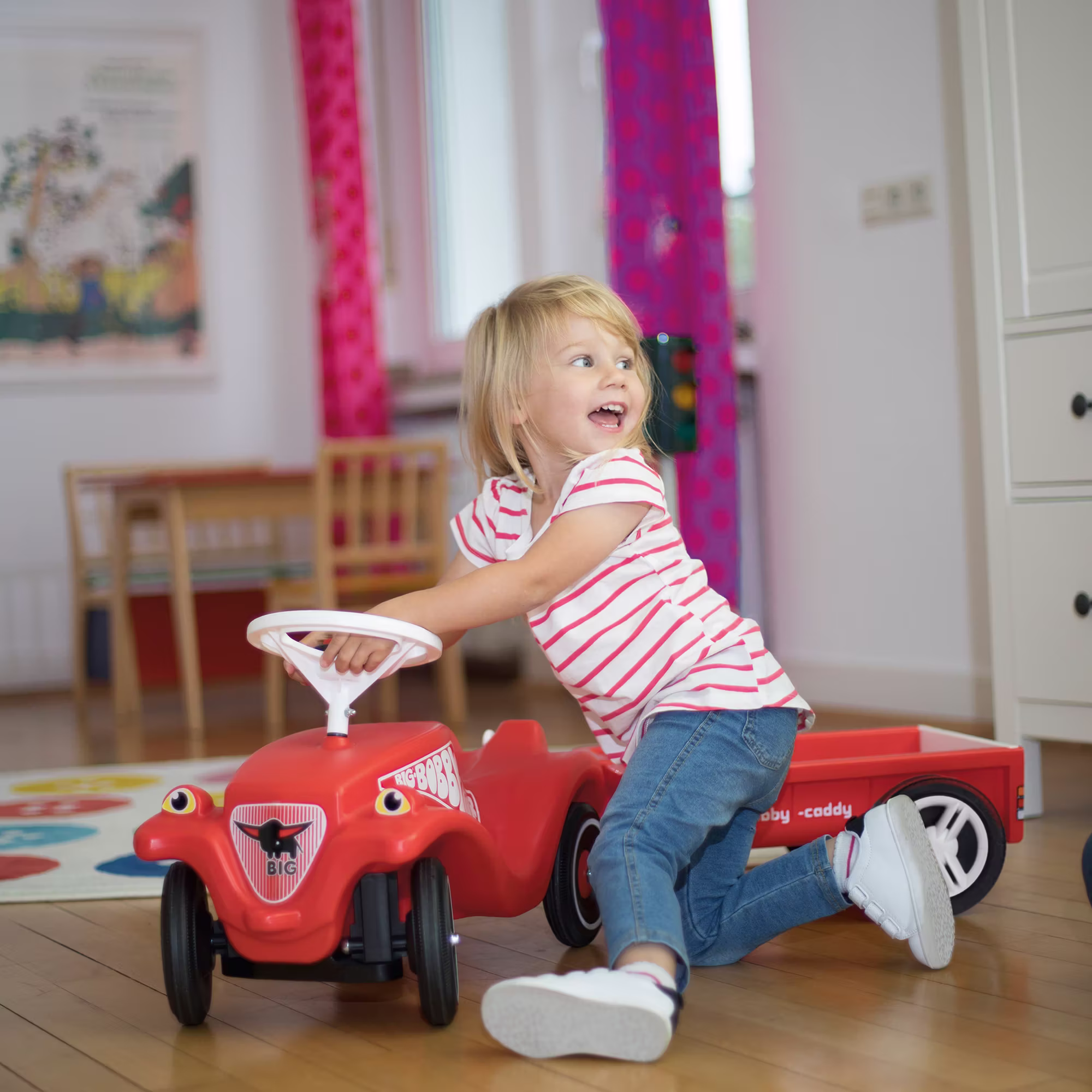 Set Bobby Car mit Bobby Caddy Anhänger - Jamouz