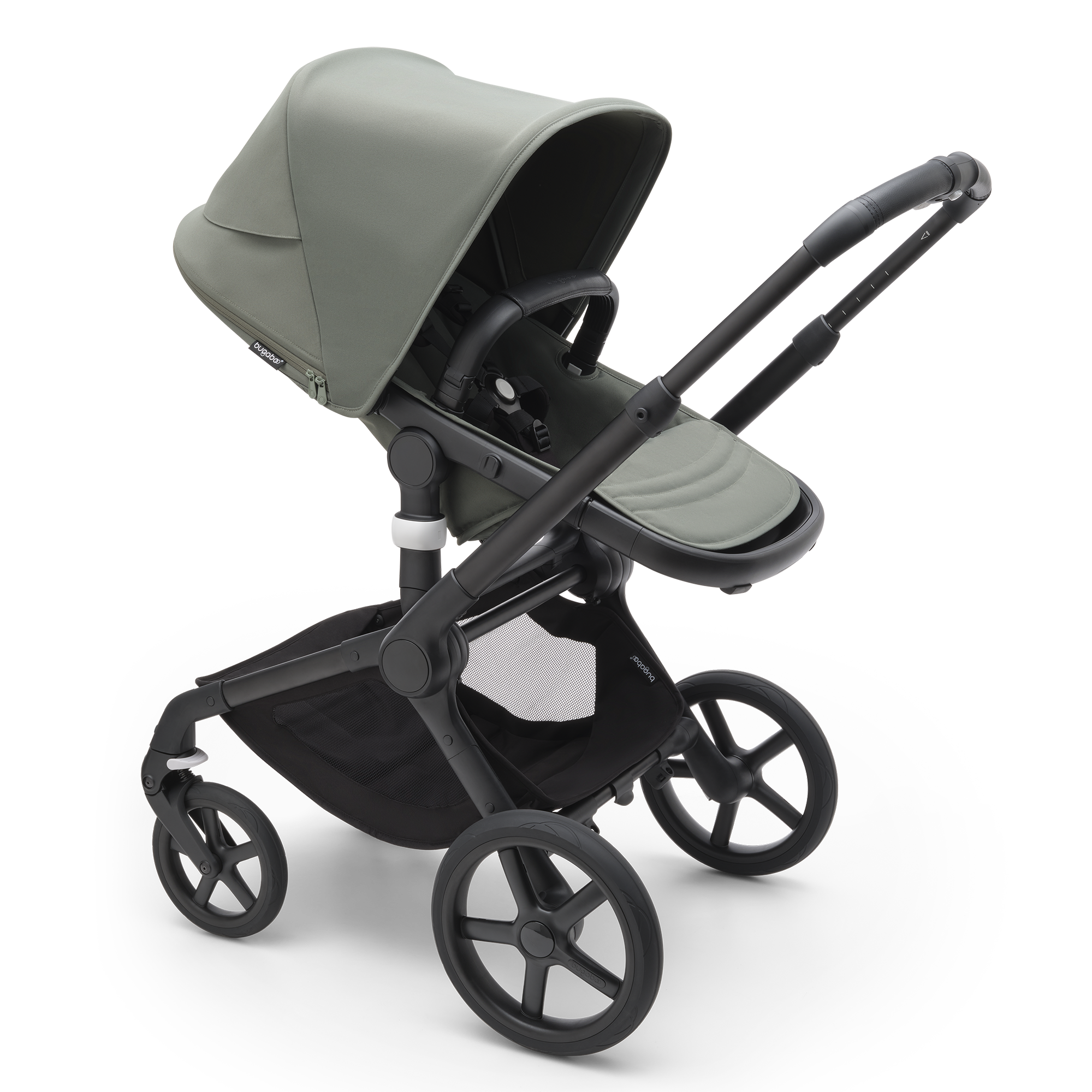 Fox 5 2-in-1 Komfort-Kinderwagen Schwarz/Forest Green - Jamouz