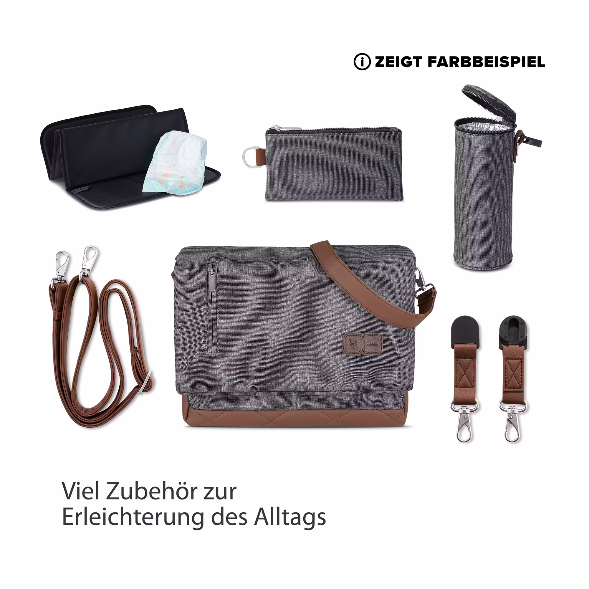Wickeltasche Urban Asphalt - Jamouz