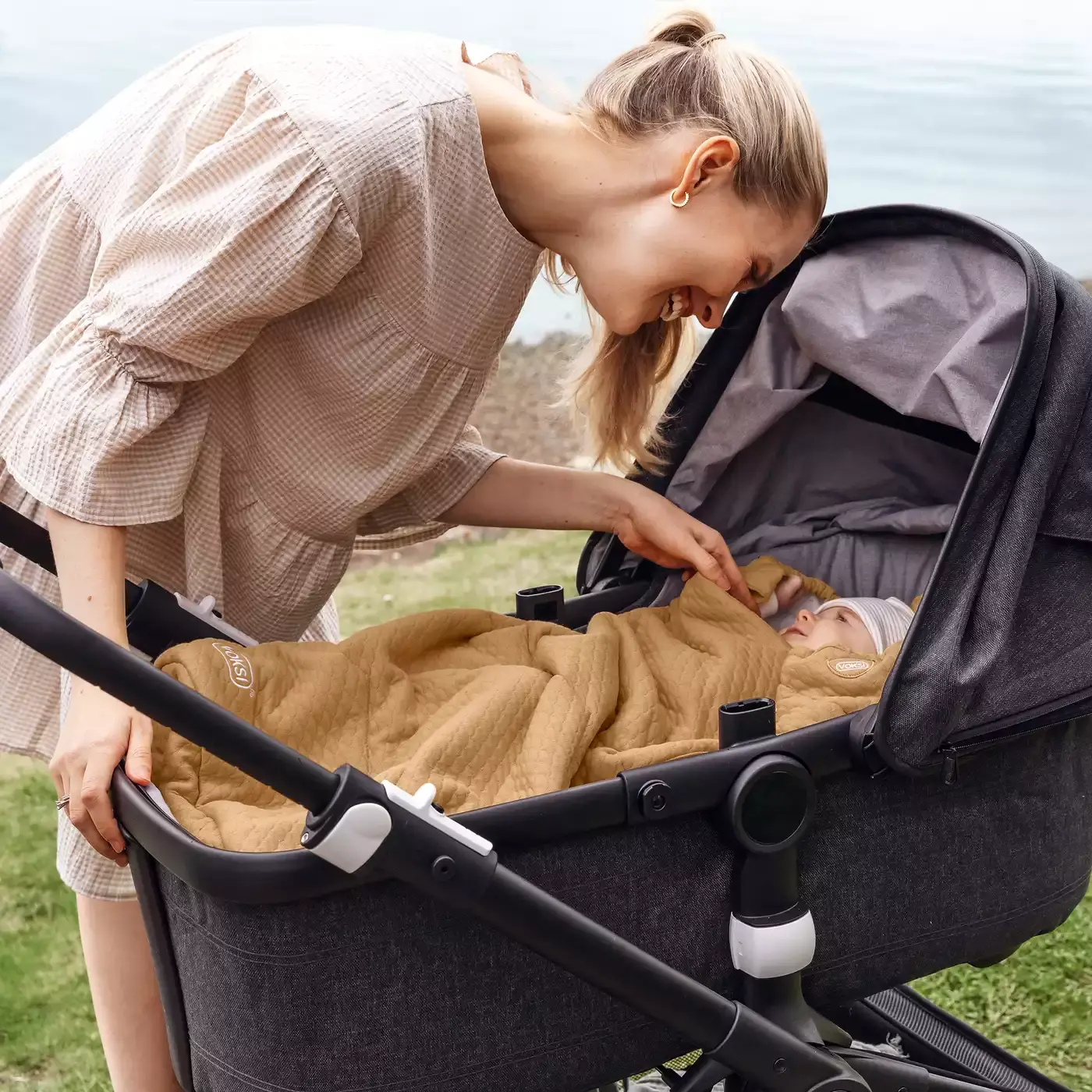 Fußsack Breeze Light Warm Beige - Jamouz