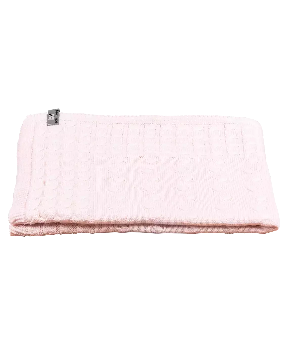 Strickdecke Cable Klassisch Rosa - Jamouz