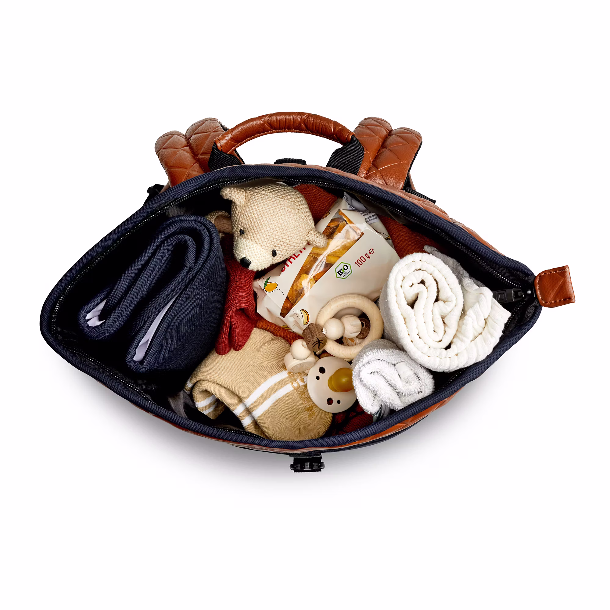 Premium Rolltop Rucksack Navy - Jamouz