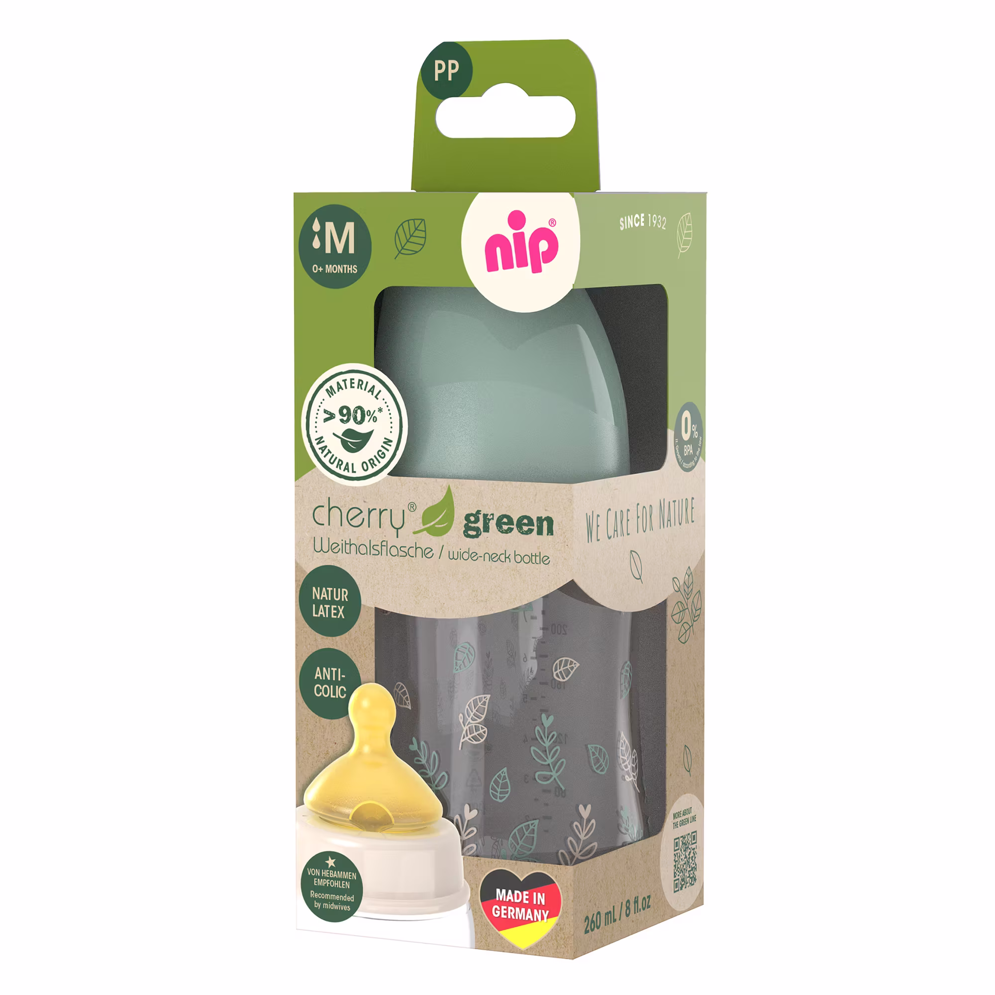 Weithalsflasche Cherry Green 260ml - Jamouz