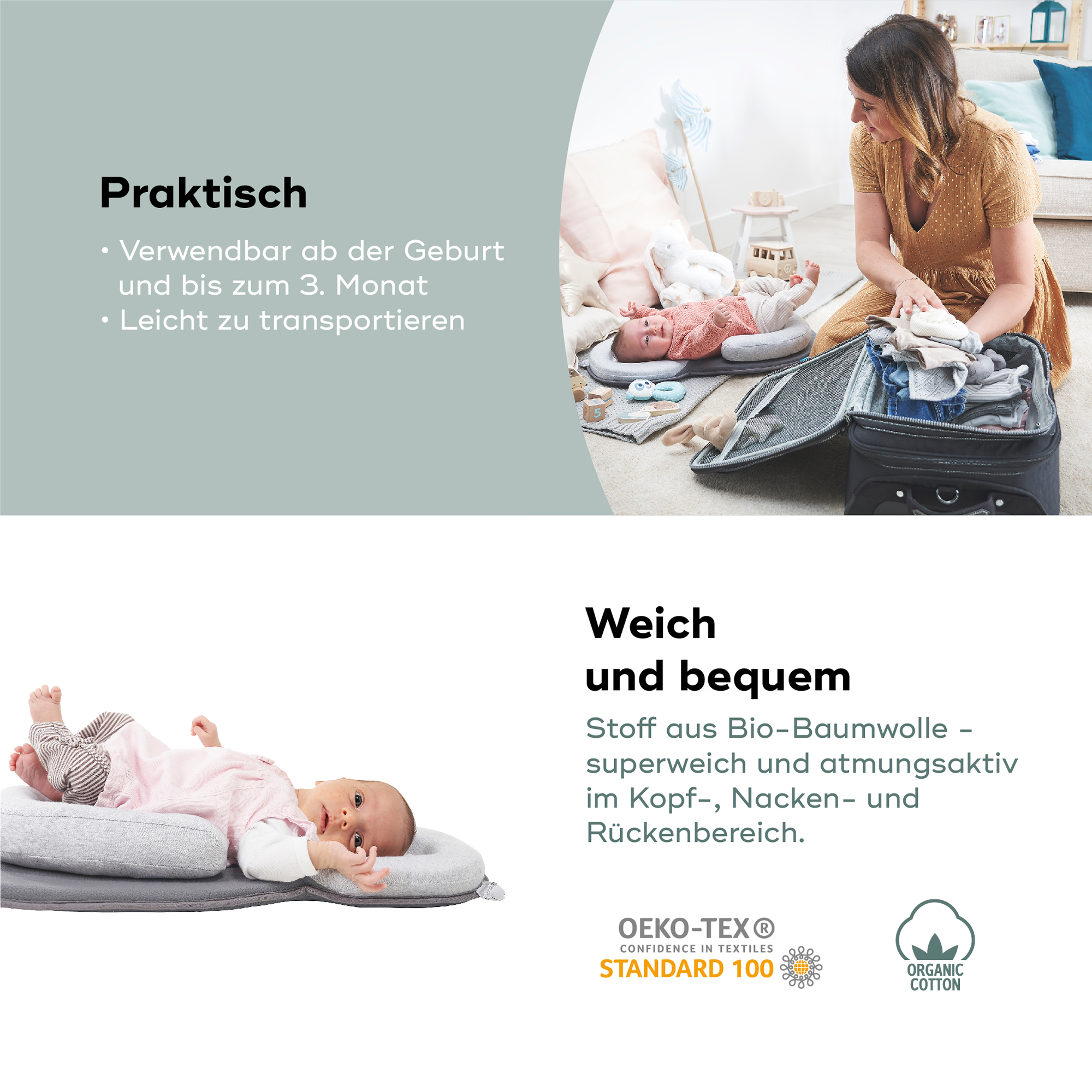 Babystütze Cosydream Smokey - Jamouz