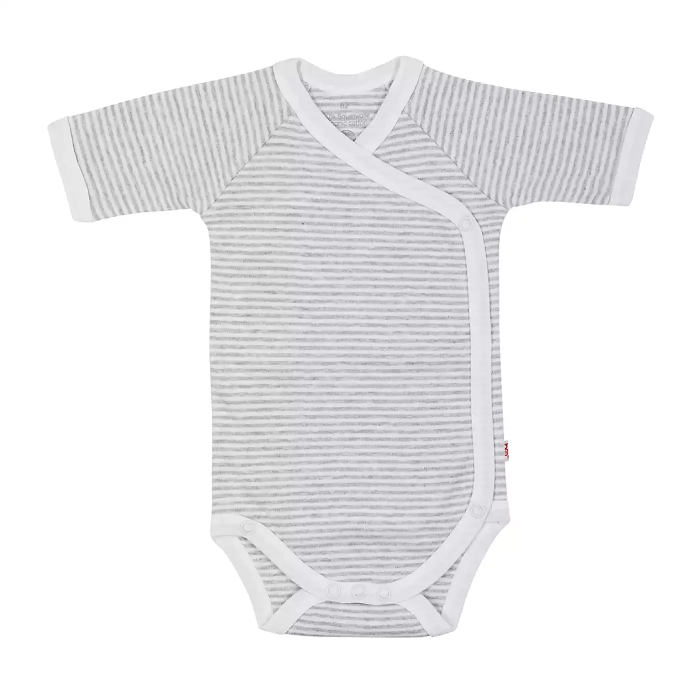 Wickelbody kurzarm grau - Jamouz
