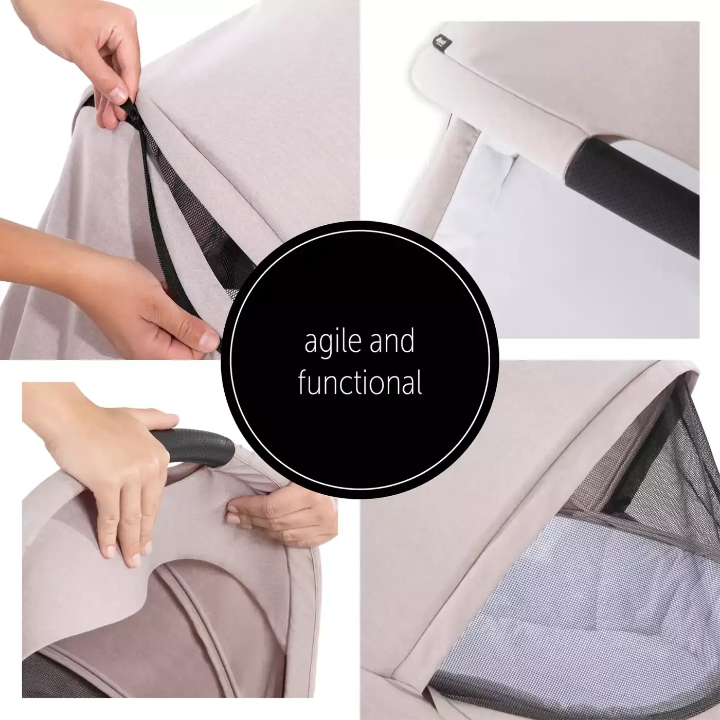 Colibri Pram Melange Beige - Jamouz